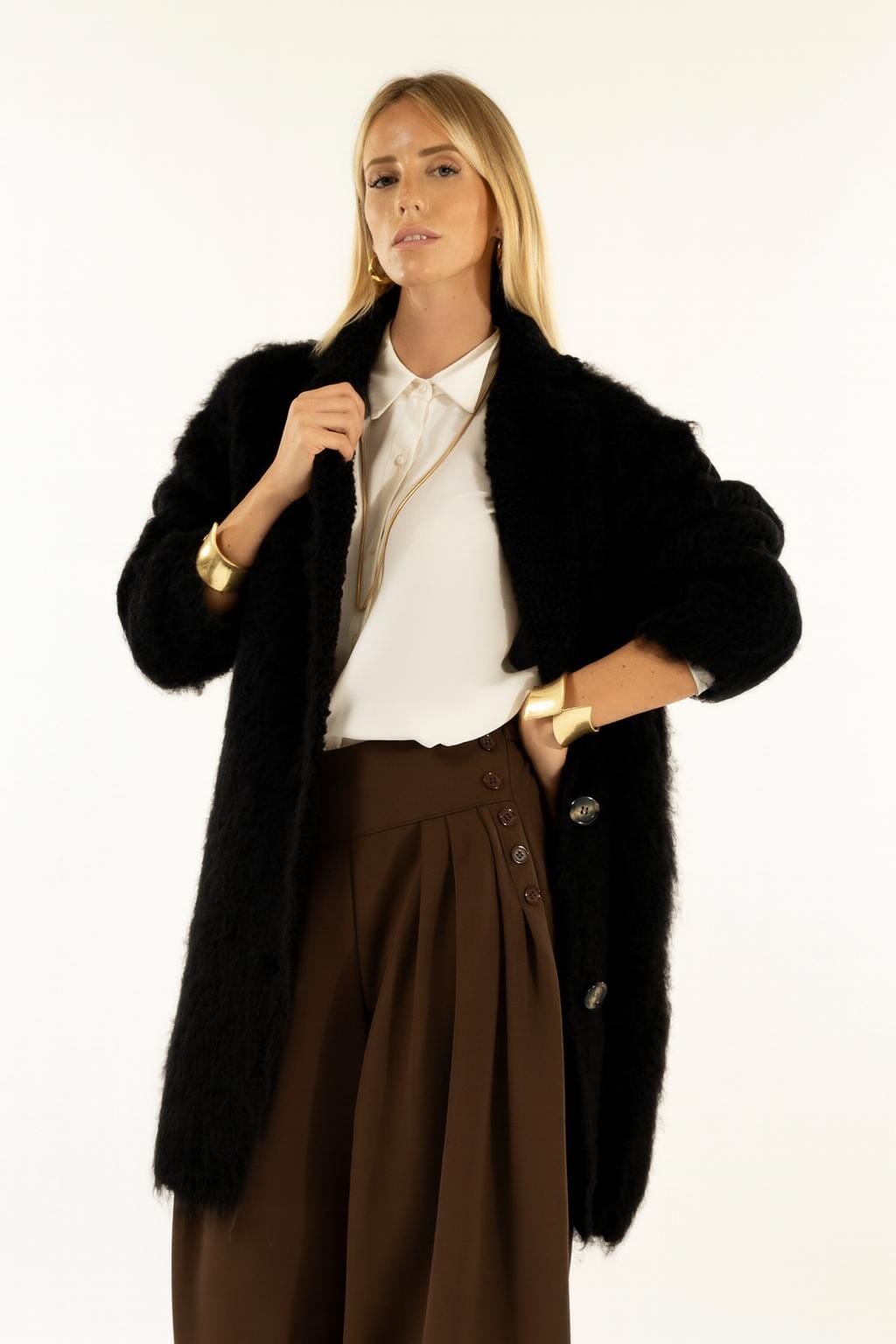 Cappottino Revers Bottoni Kontatto