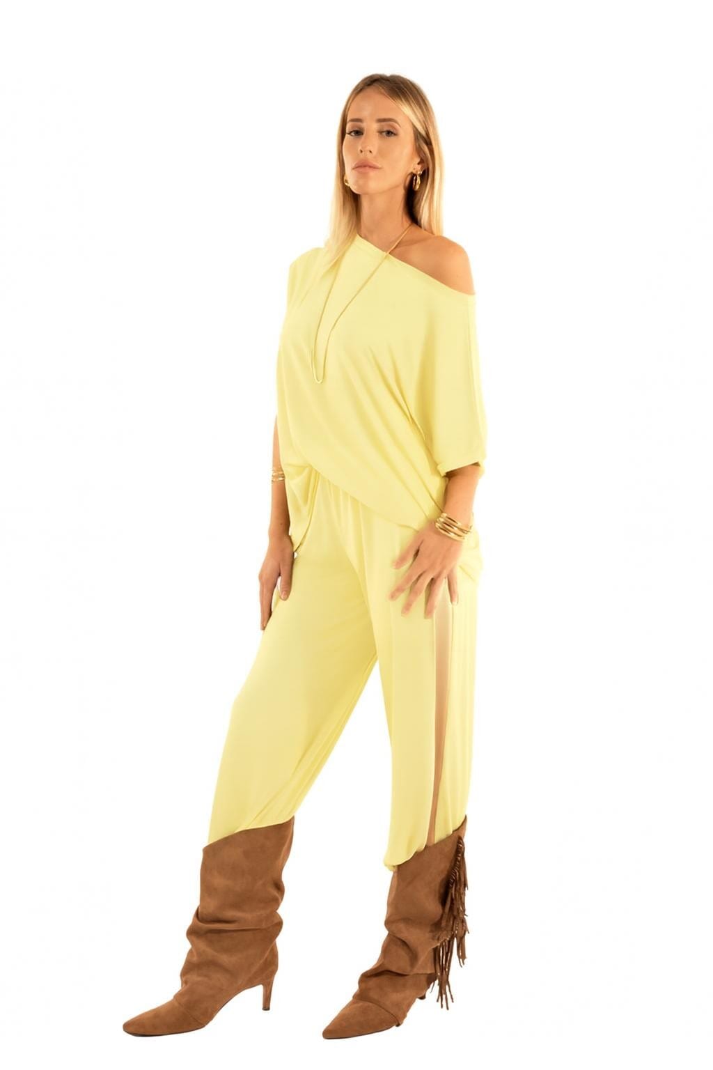 Set Blusa E Pantalone Con Banda Kontatto