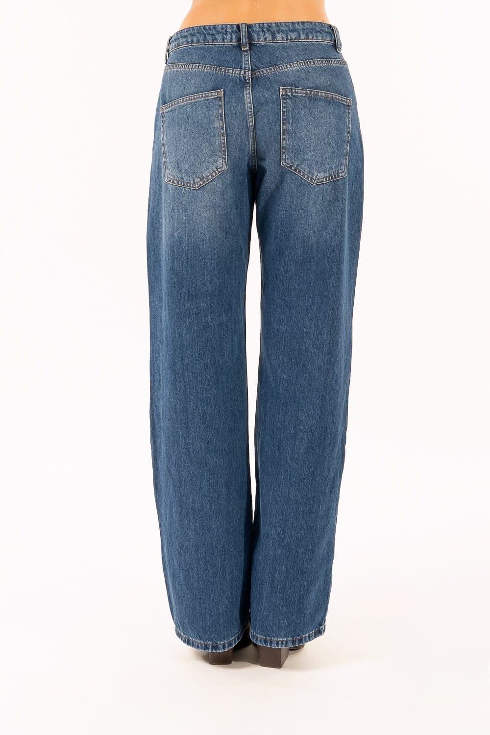 Jeans Loose Fiore Laserato Kontatto