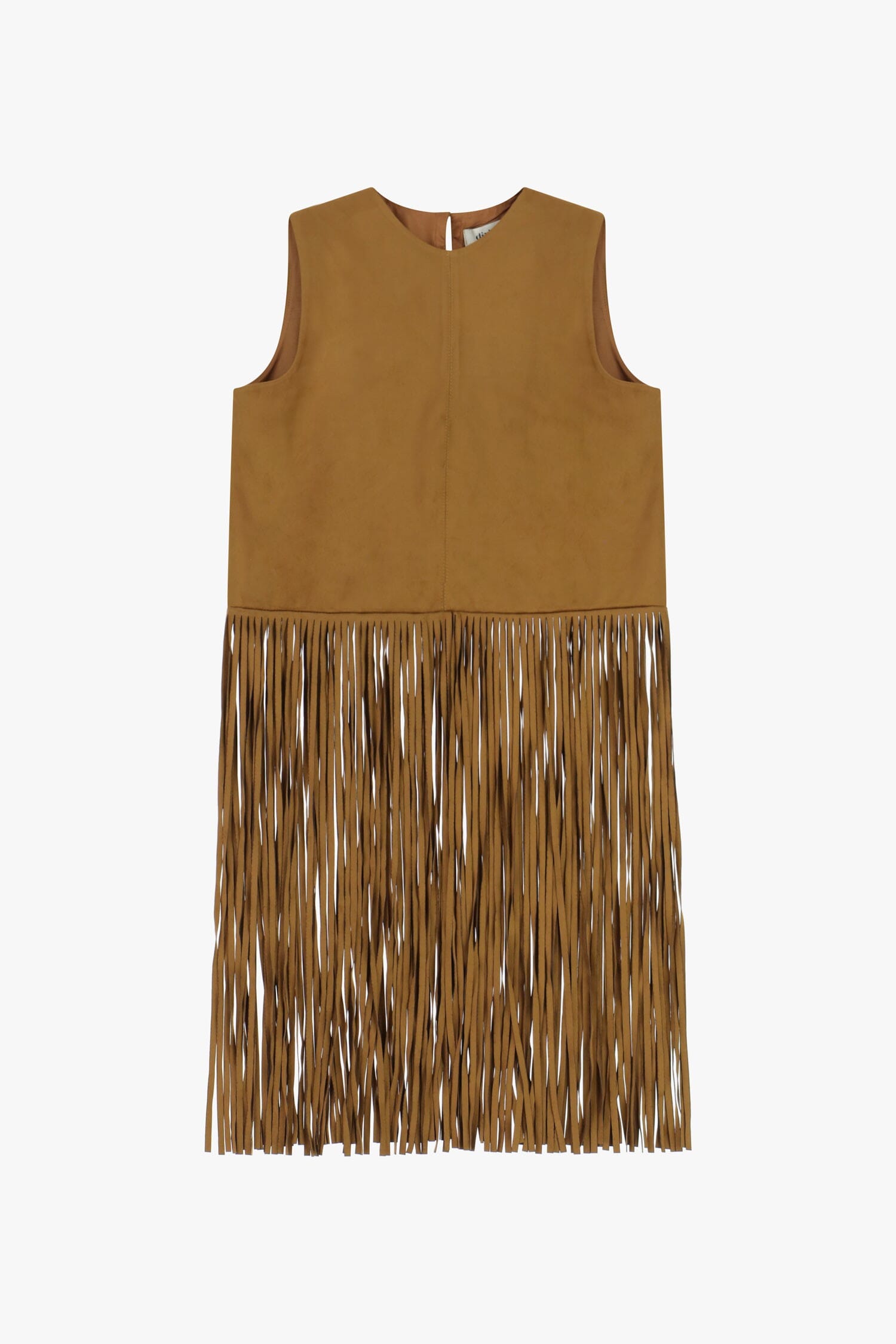 Gilet sans manches à longues franges décoratives Dixie