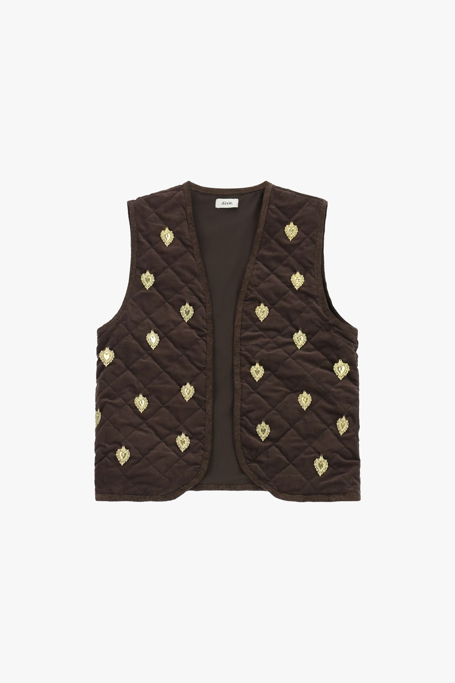 Giacca Senza Maniche Trapuntata Decorata Dixie