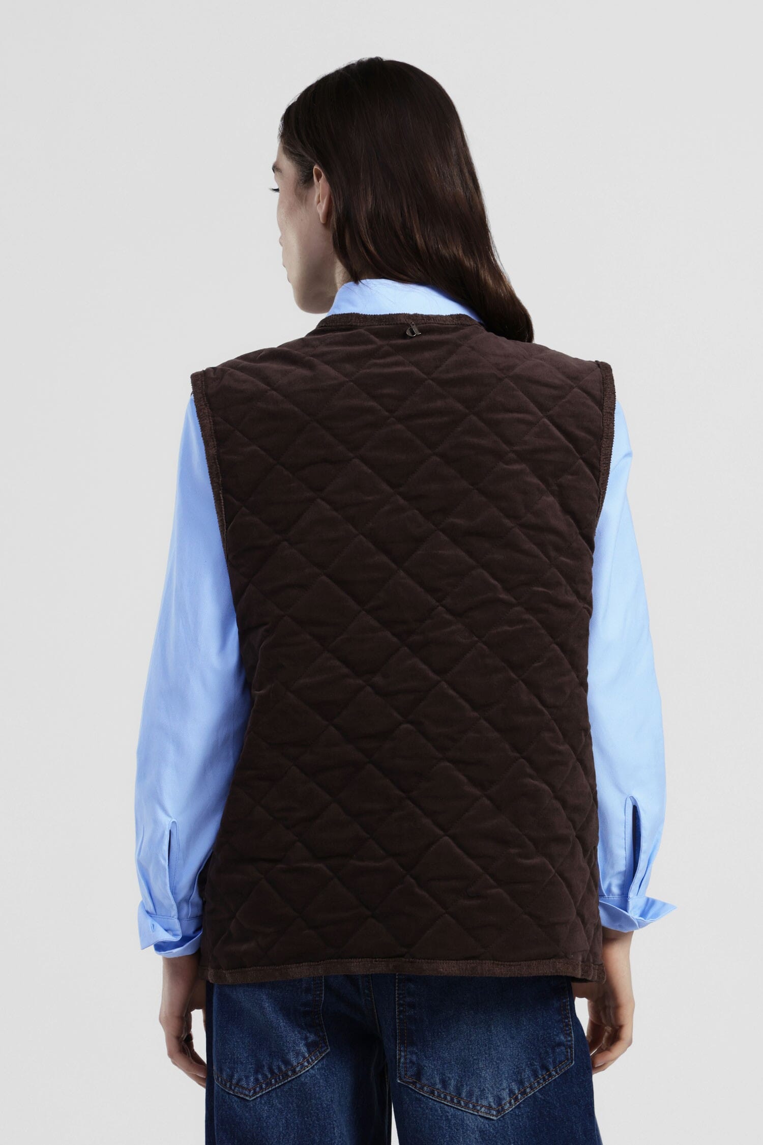 Giacca Senza Maniche Trapuntata Decorata Dixie