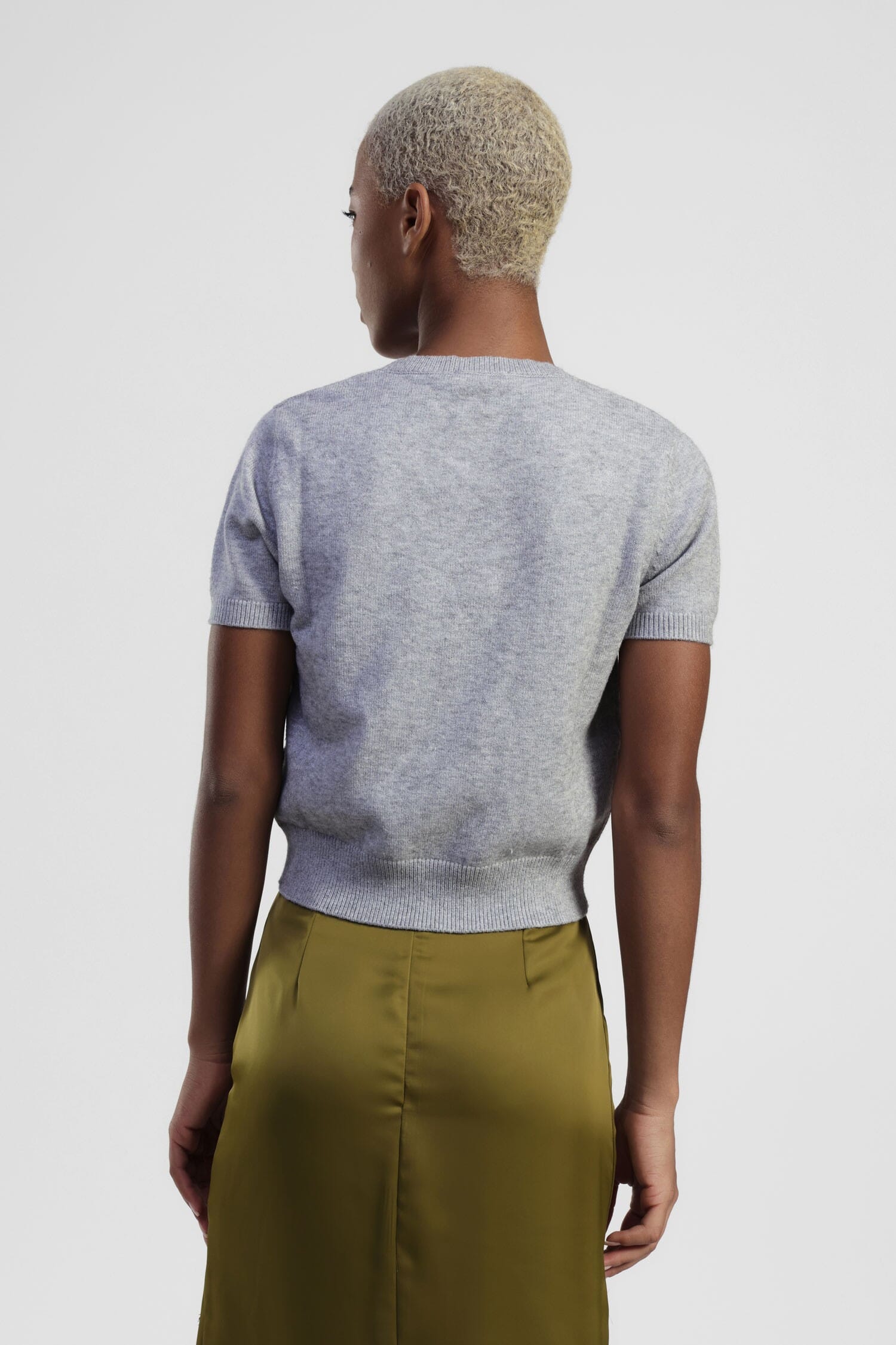 Dixie Short Sweater With Floral Appliqués