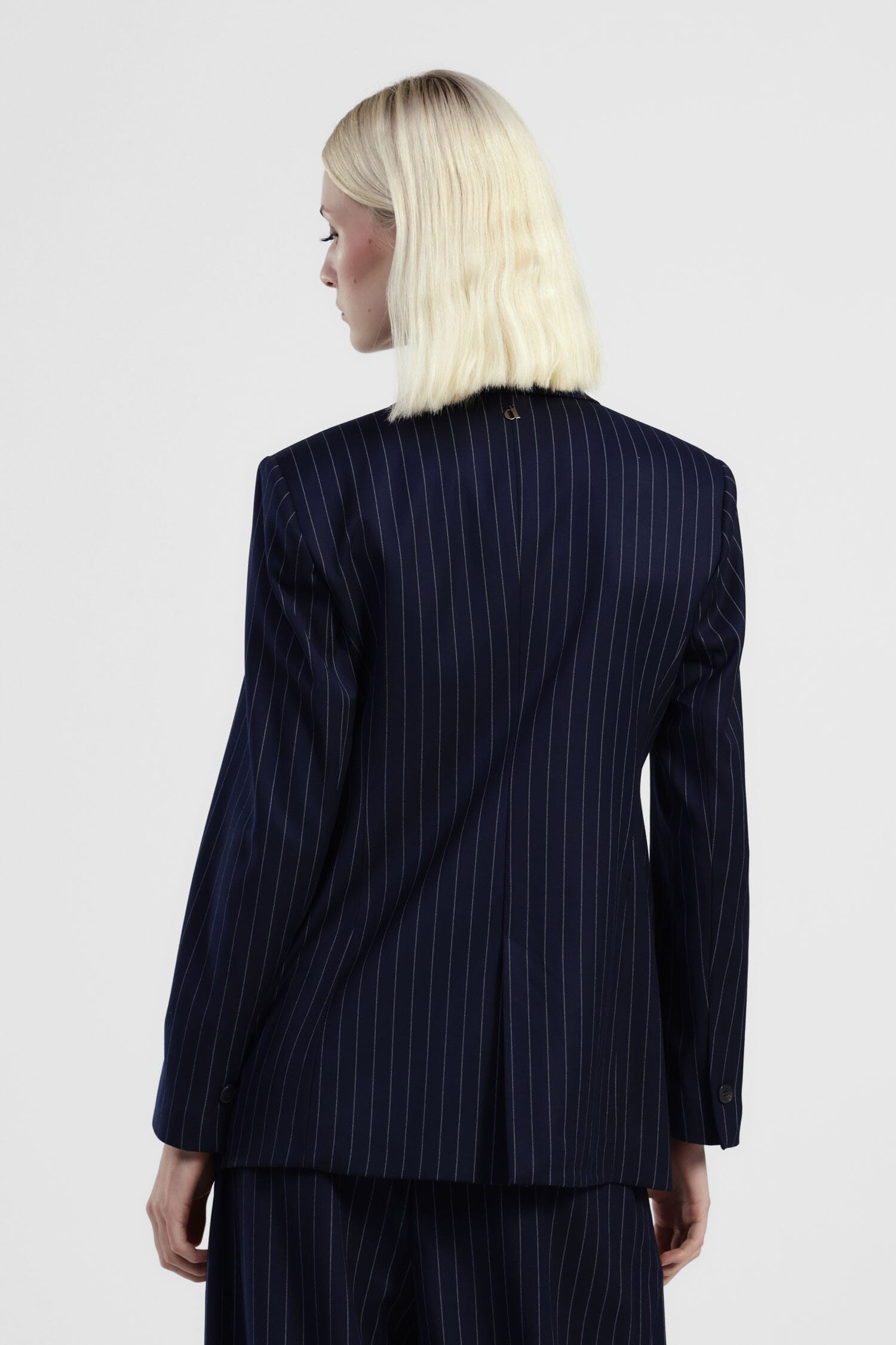 Blazer A Righe Con Tasche Frontali E Chiusura A Bottone Dixie