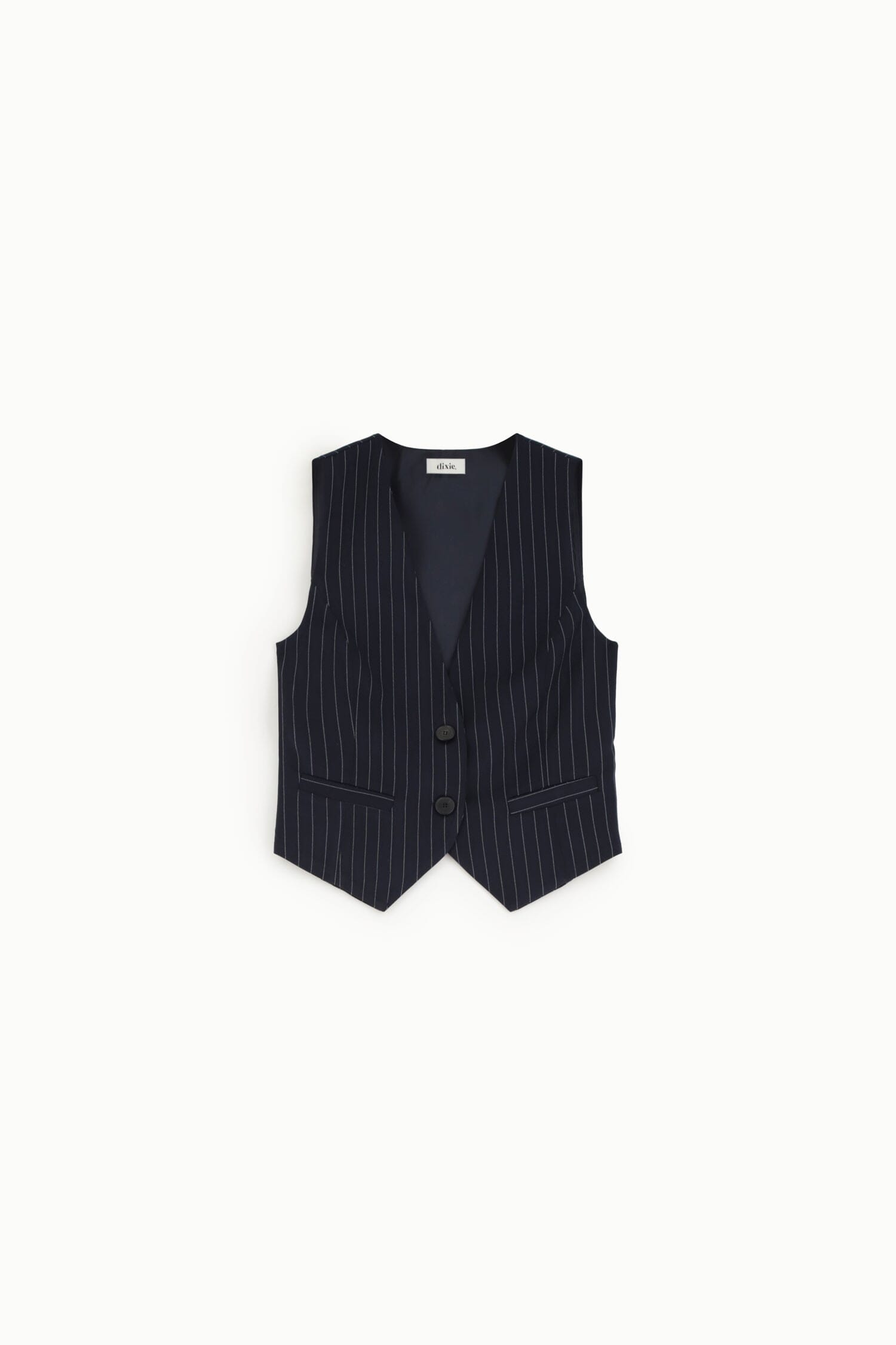 Waistcoat With Buttons And Slim Pinstripe Pattern Dixie