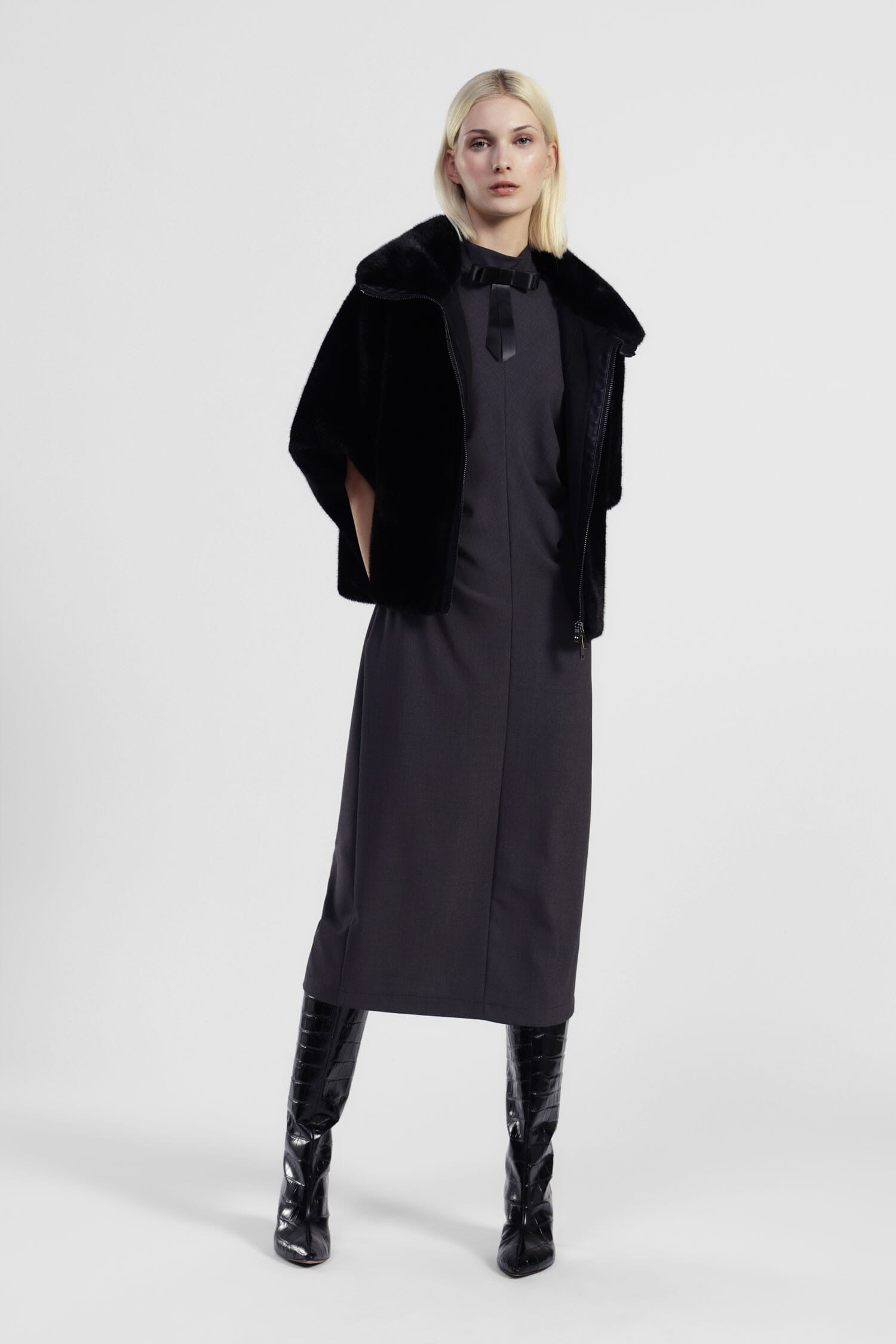 Abito Midi Senza Maniche Con Fiocco Dixie