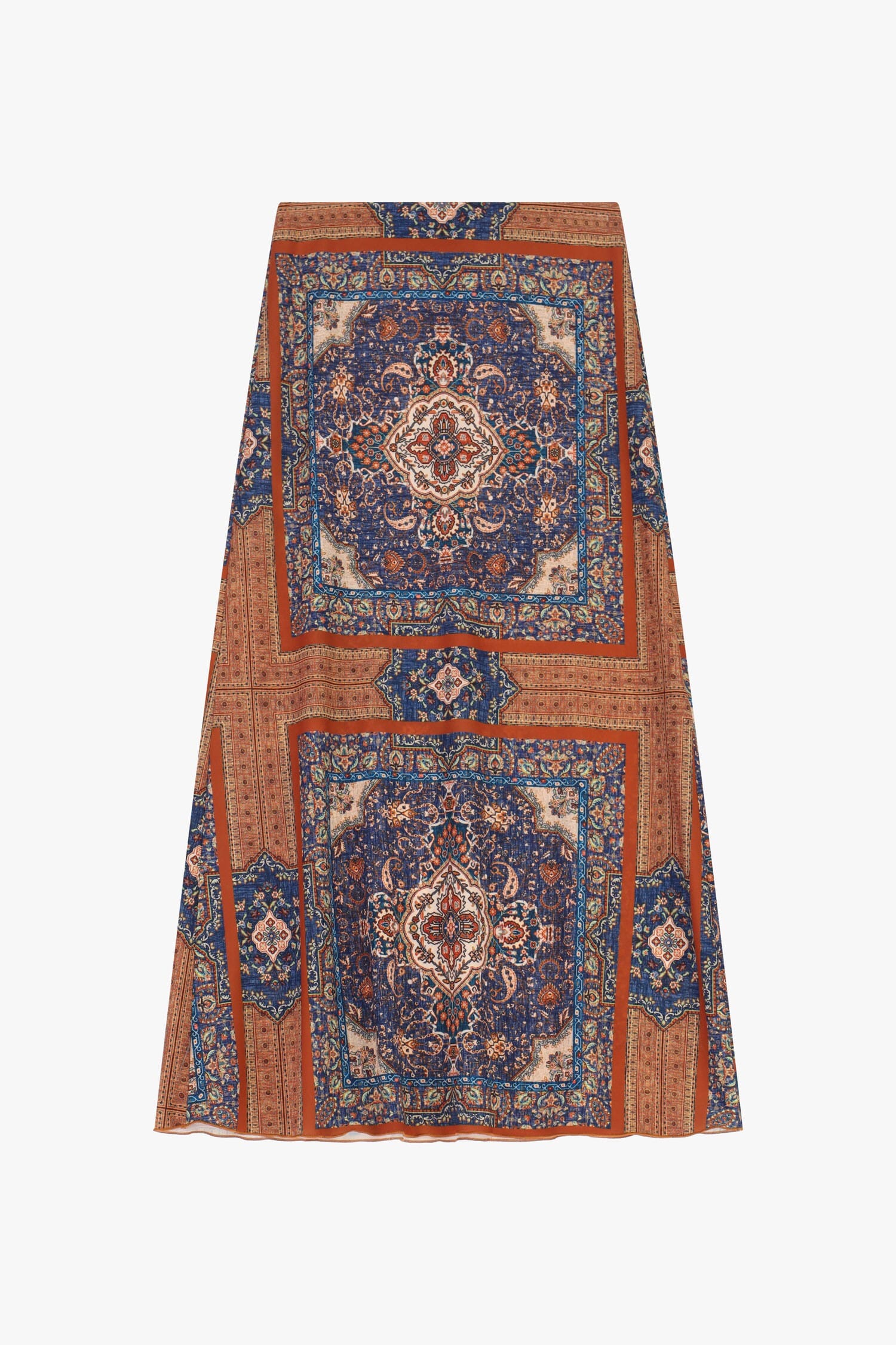 Gonna Lunga Stampa Paisley Geometrica Dixie