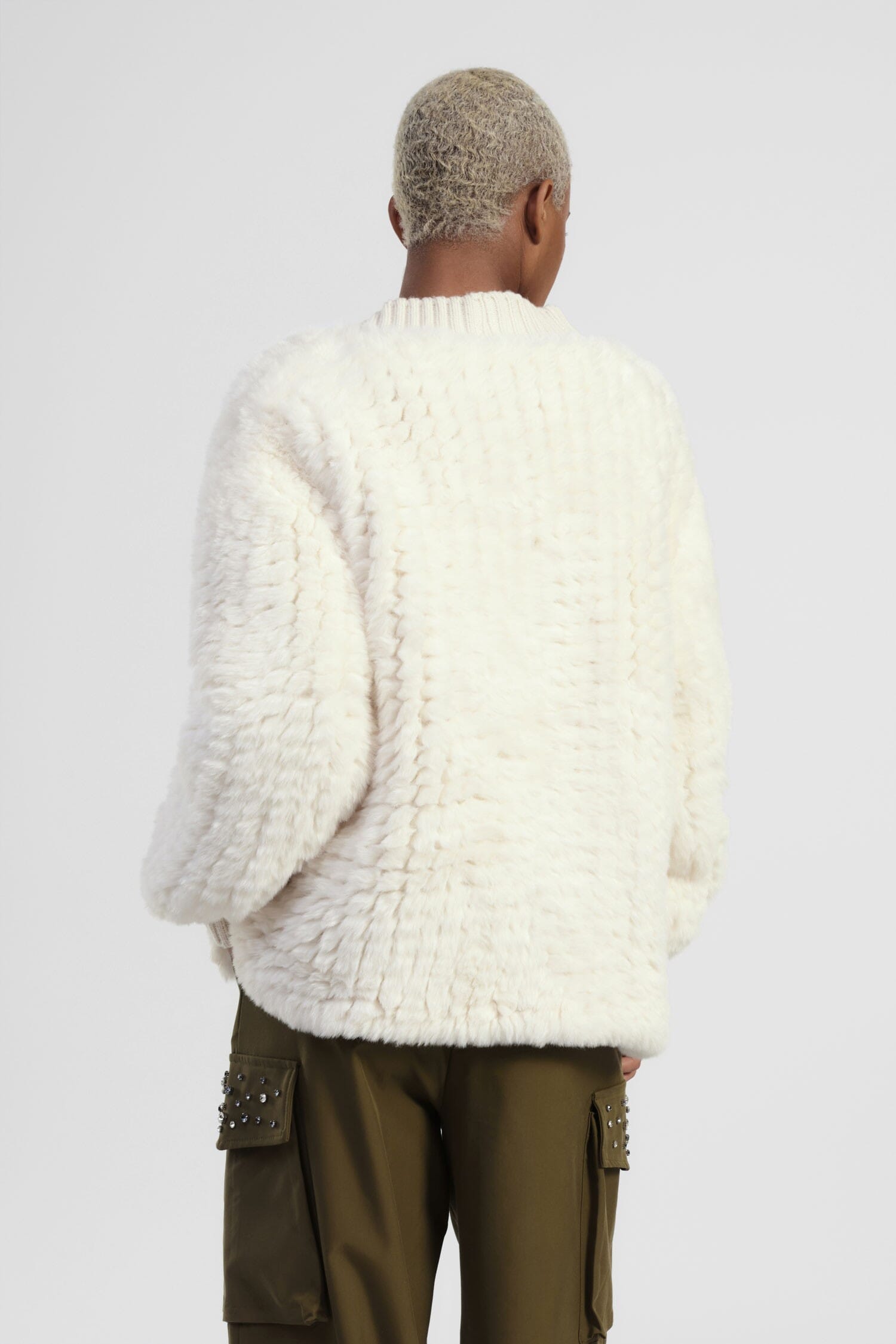 Ecofur Corta Con Bottoni E Profili A Costine Dixie