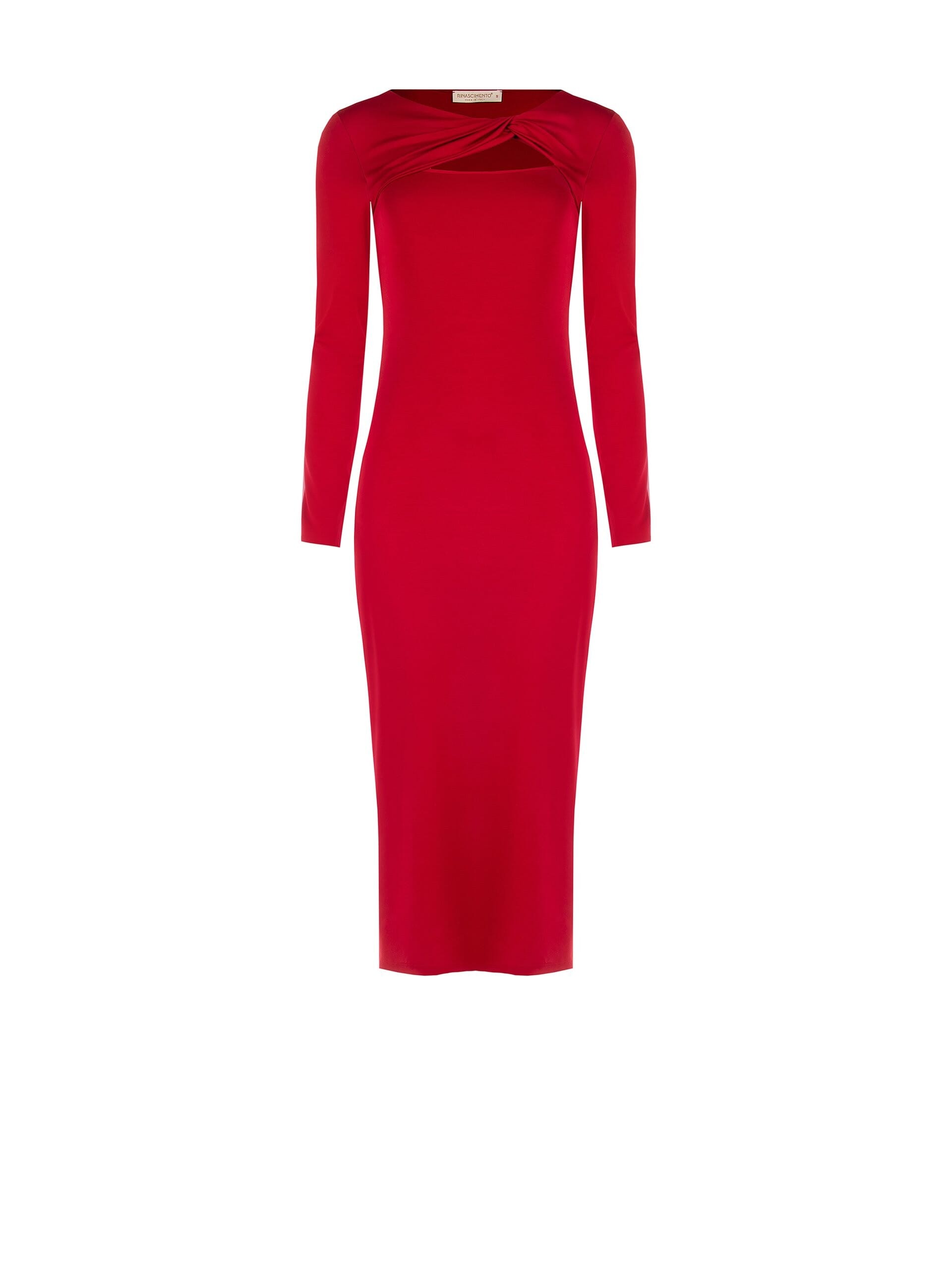Abito A Tubino Con Scollo Annodato E Cut-Out Rinascimento