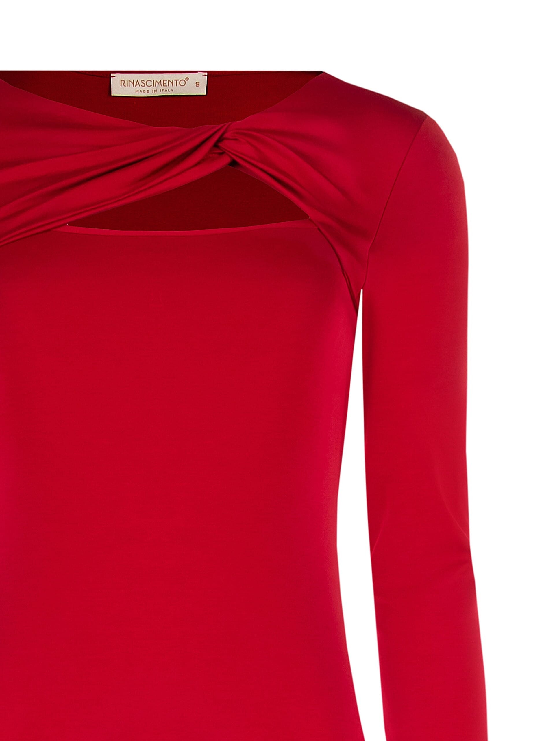 Abito A Tubino Con Scollo Annodato E Cut-Out Rinascimento