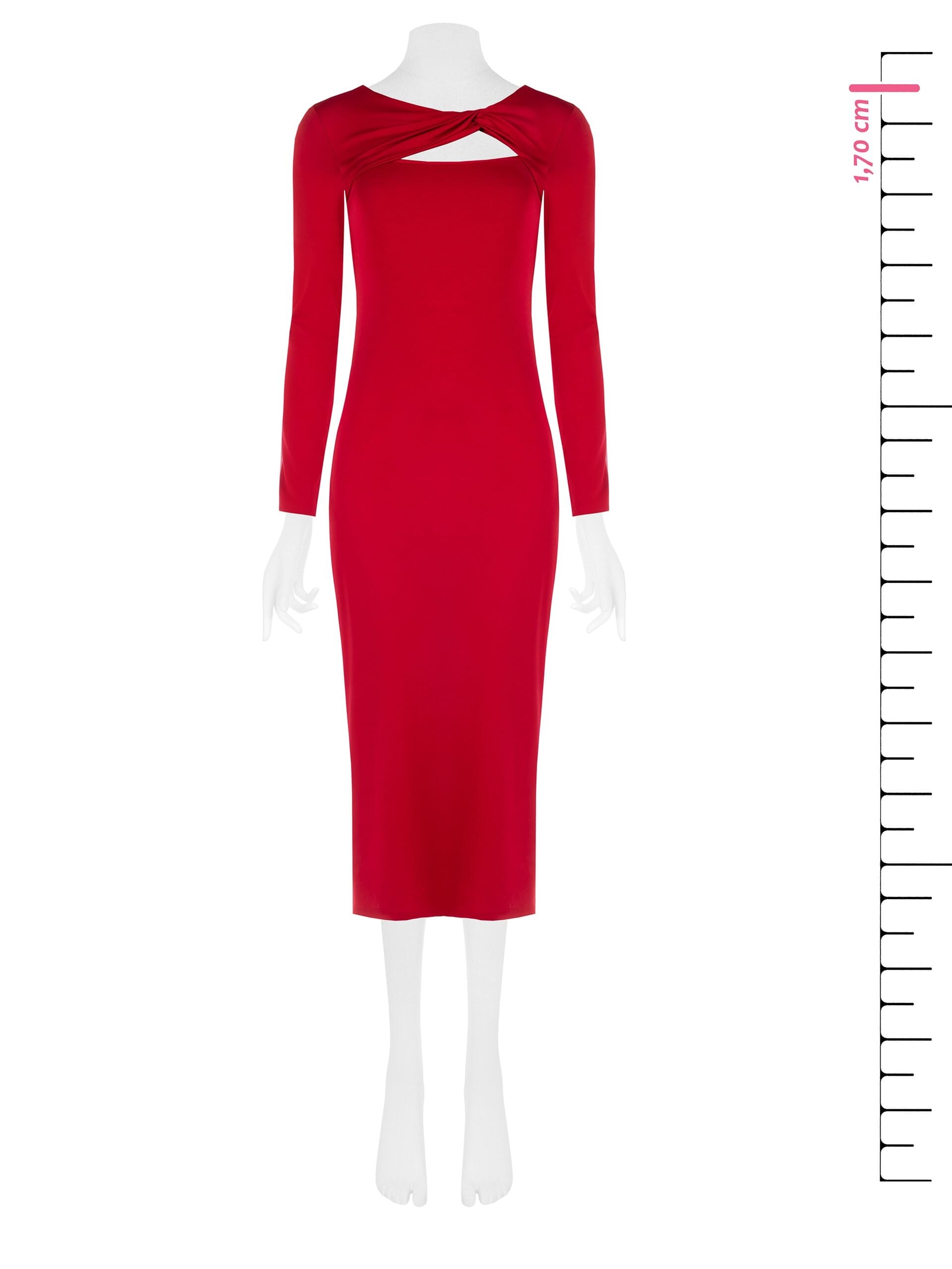 Abito A Tubino Con Scollo Annodato E Cut-Out Rinascimento