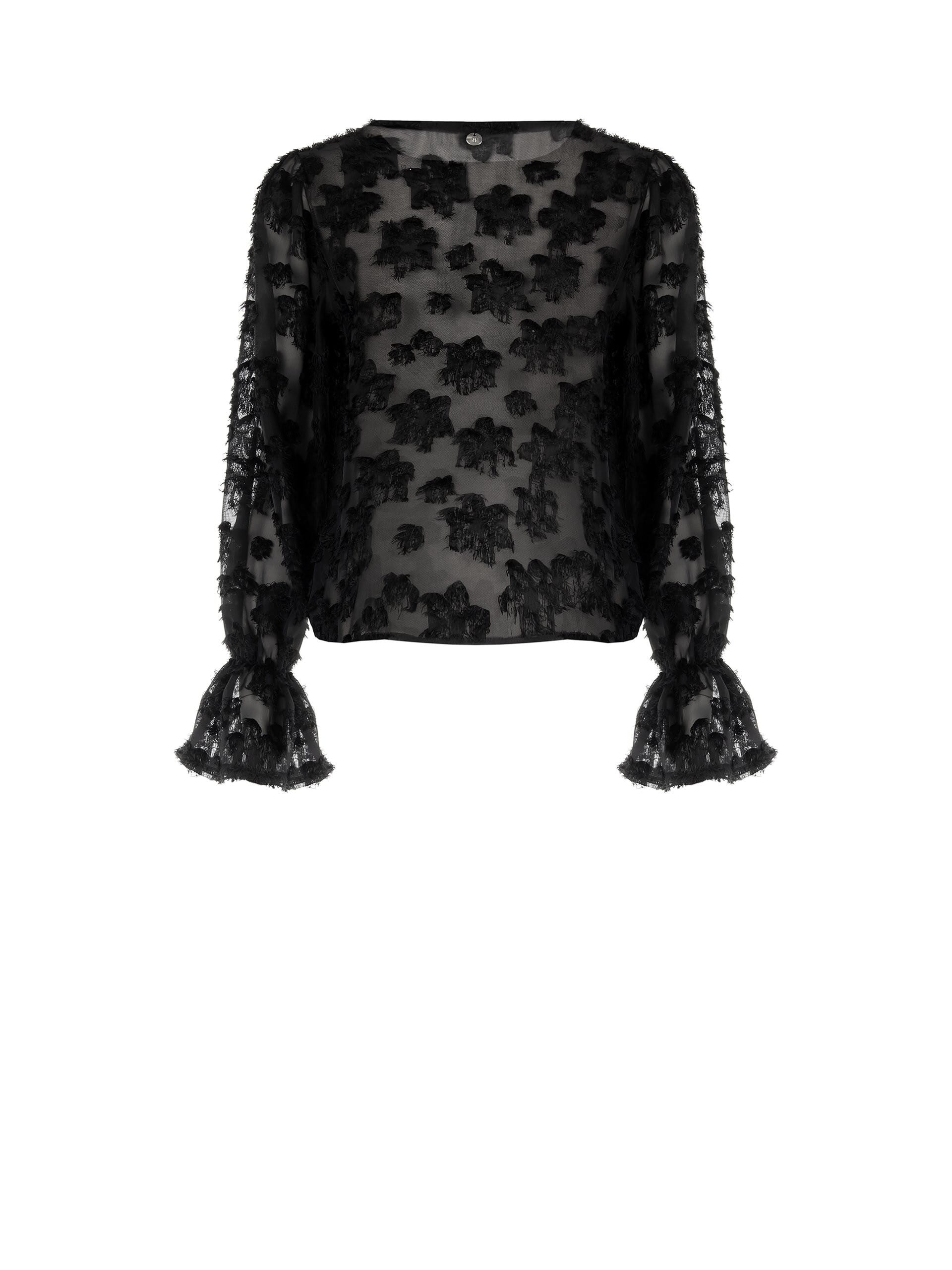 Chemisier en georgette avec travail en dévoré Rinascimento