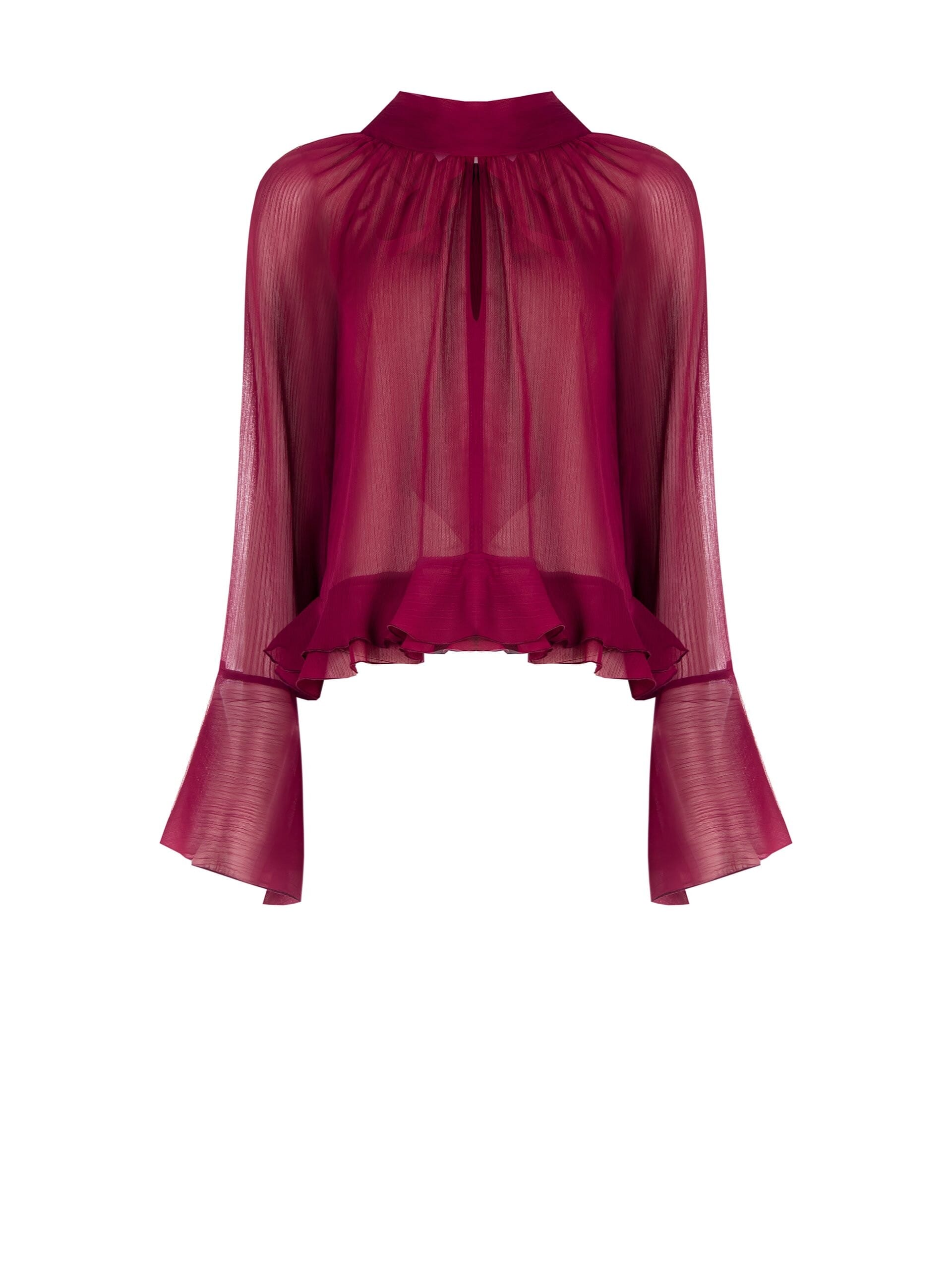 Chemisier ample et fluide en crépon avec nœud au dos Rinascimento