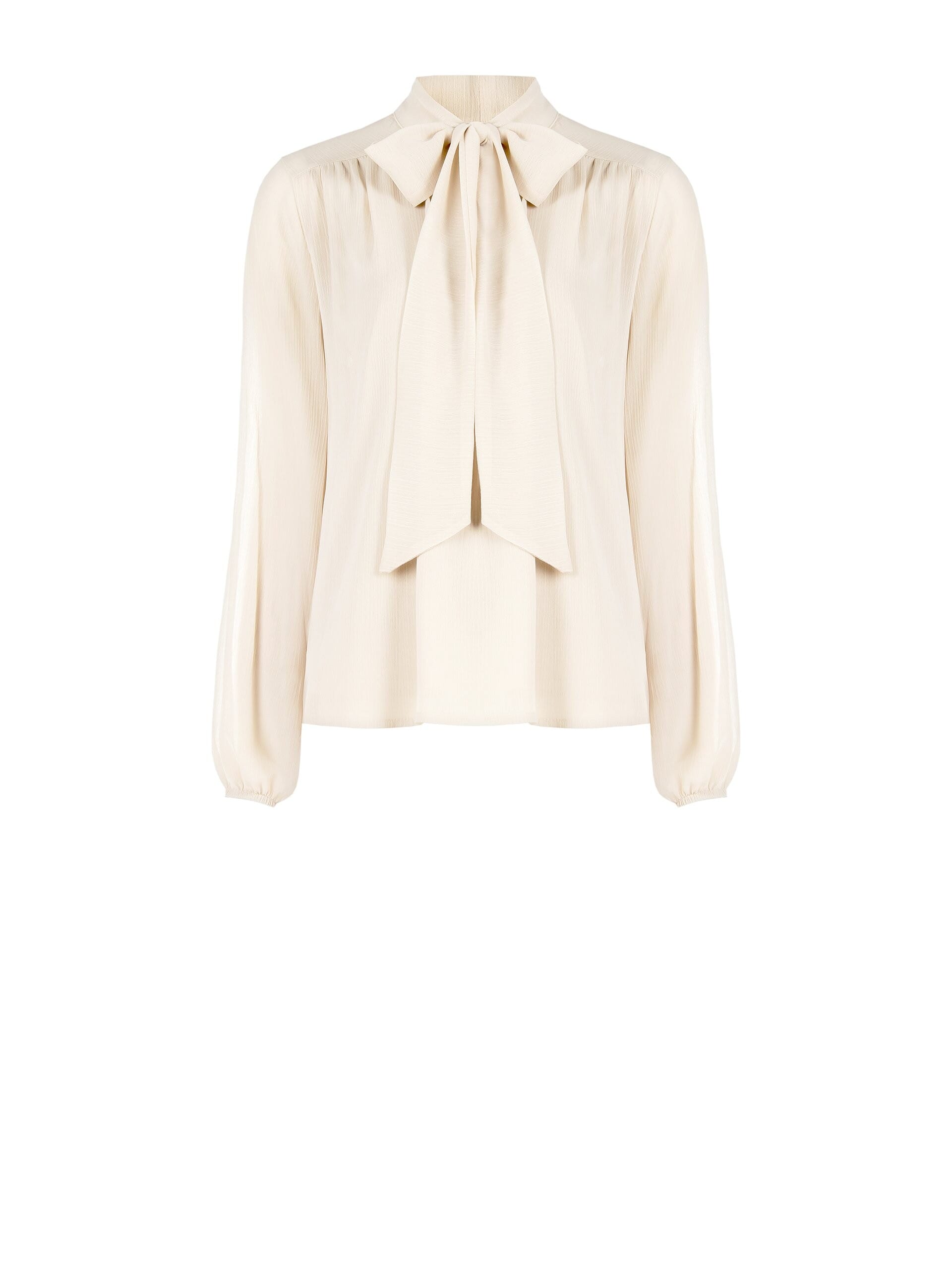 Chemisier ample et fluide en crépon avec nœud papillon et encolure en V de Rinascimento