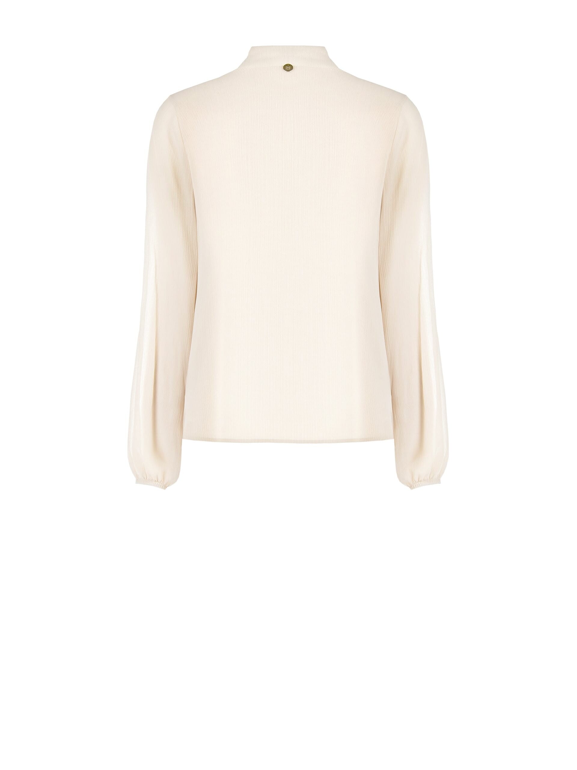 Chemisier ample et fluide en crépon avec nœud papillon et encolure en V de Rinascimento