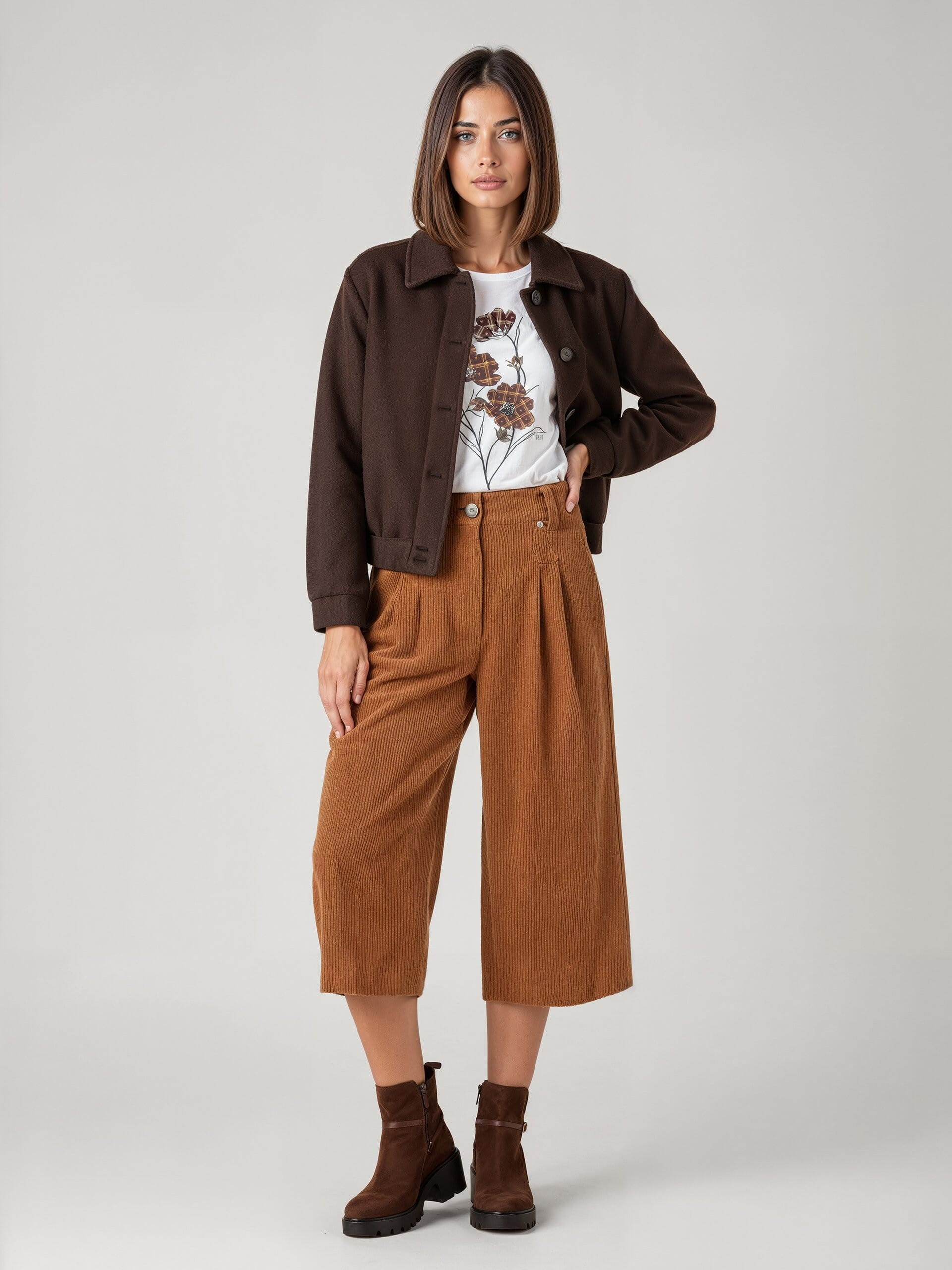 Cappotto Corto Con Maxi Elastico In Vita E Ai Polsi E Tasche Rinascimento