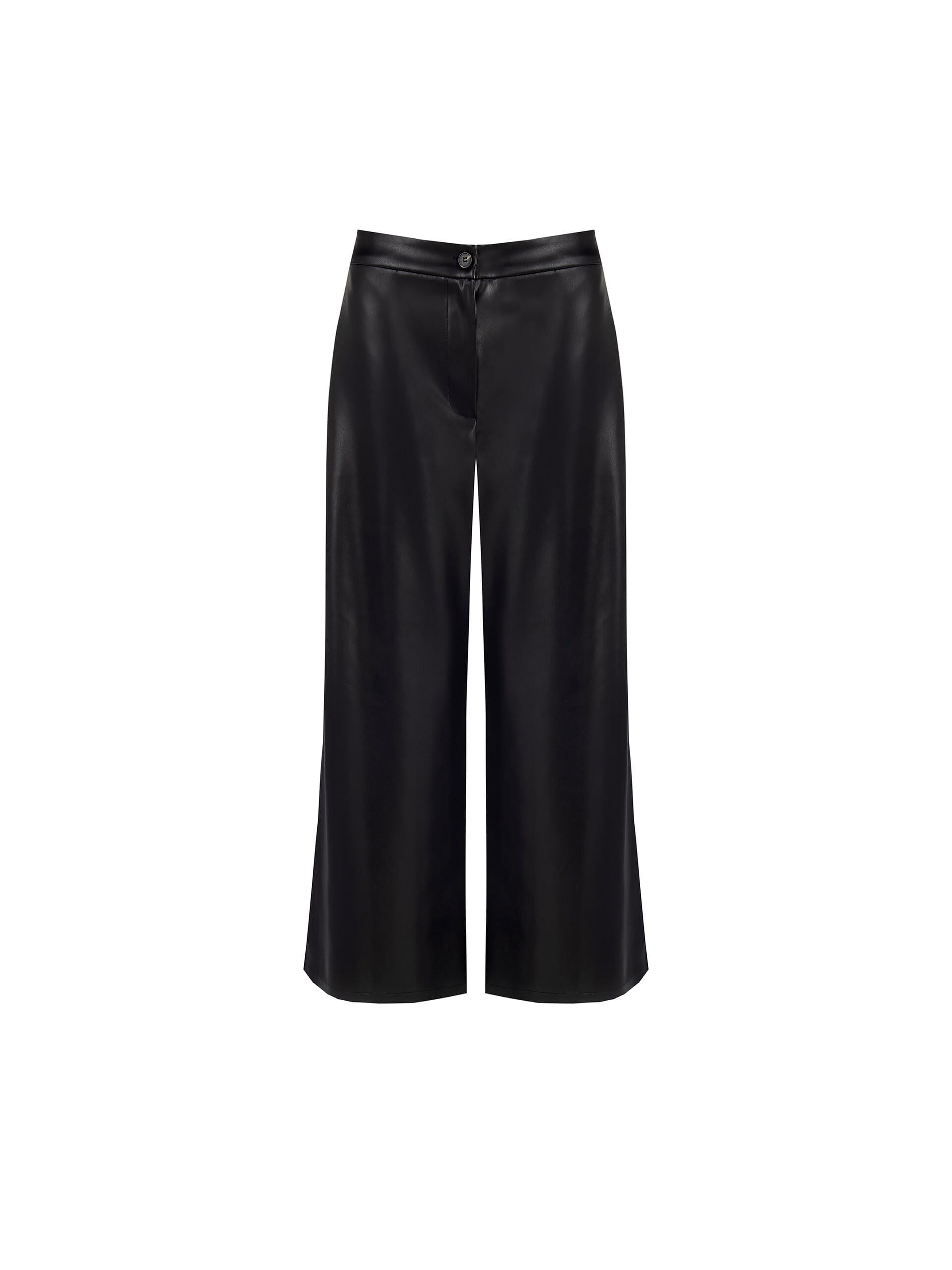 Pantalon court en simili-cuir avec poches Rinascimento