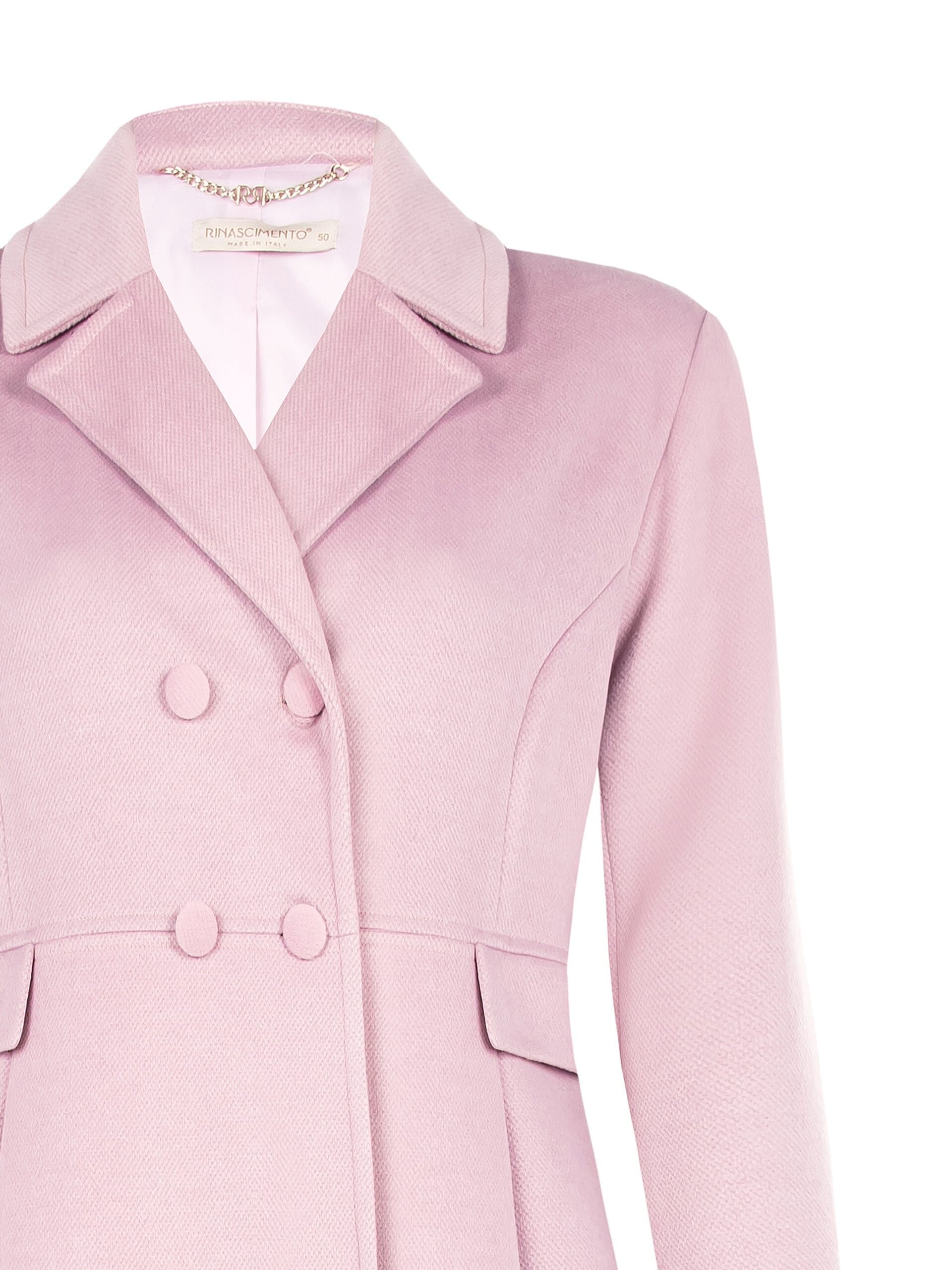 Rinascimento Curvy Pleated Velour Coat