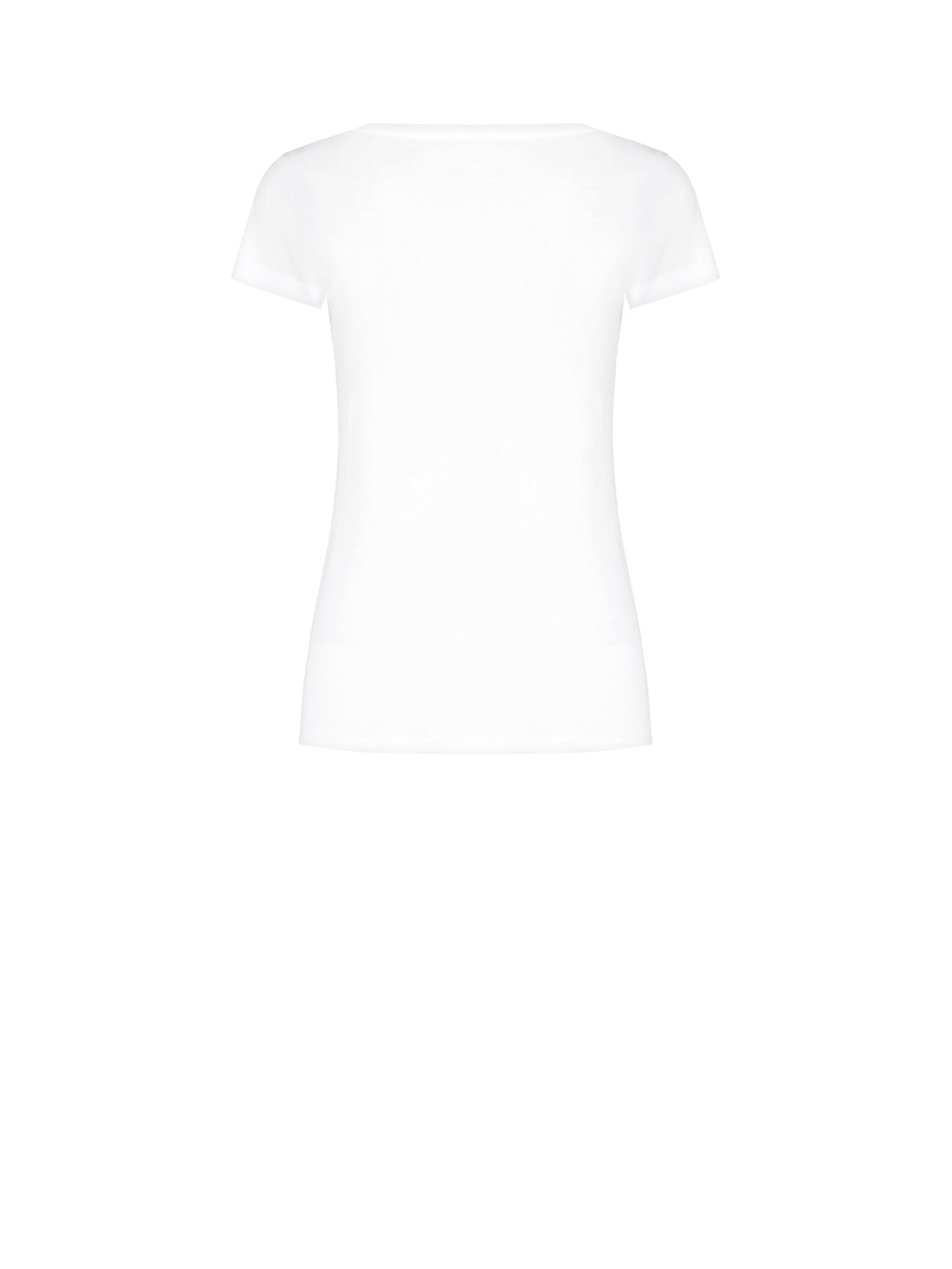 Straight Cotton Lily Print T-Shirt Rinascimento