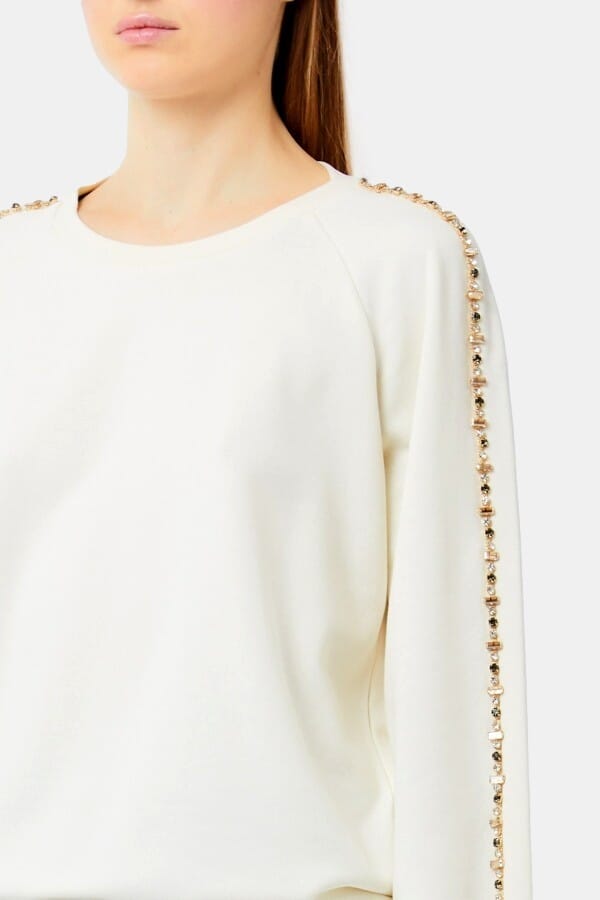 Felpa Con Strass Liu Jo