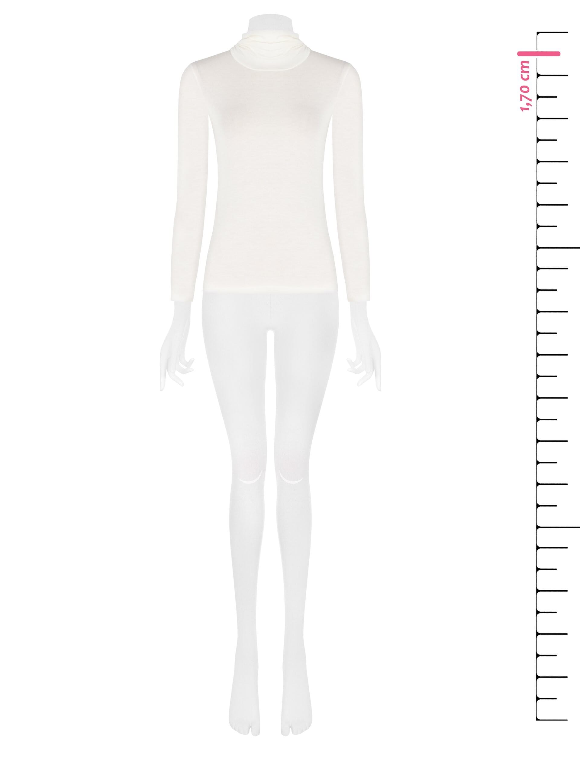 Top à col roulé ajusté semi-transparent en mélange de cachemire Rinascimento