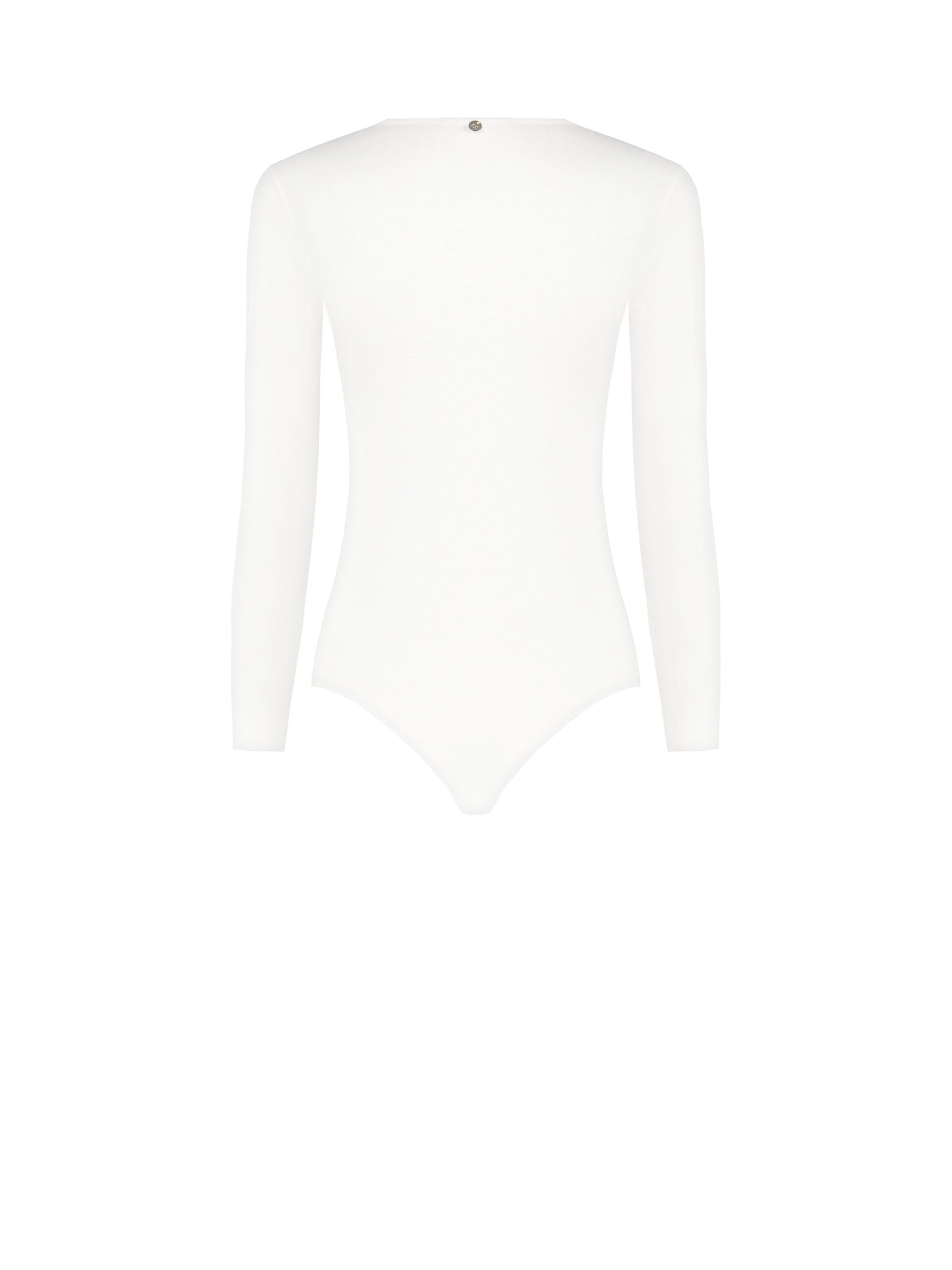 Justaucorps en viscose mélangée avec encolure en V et rinascimento en dentelle