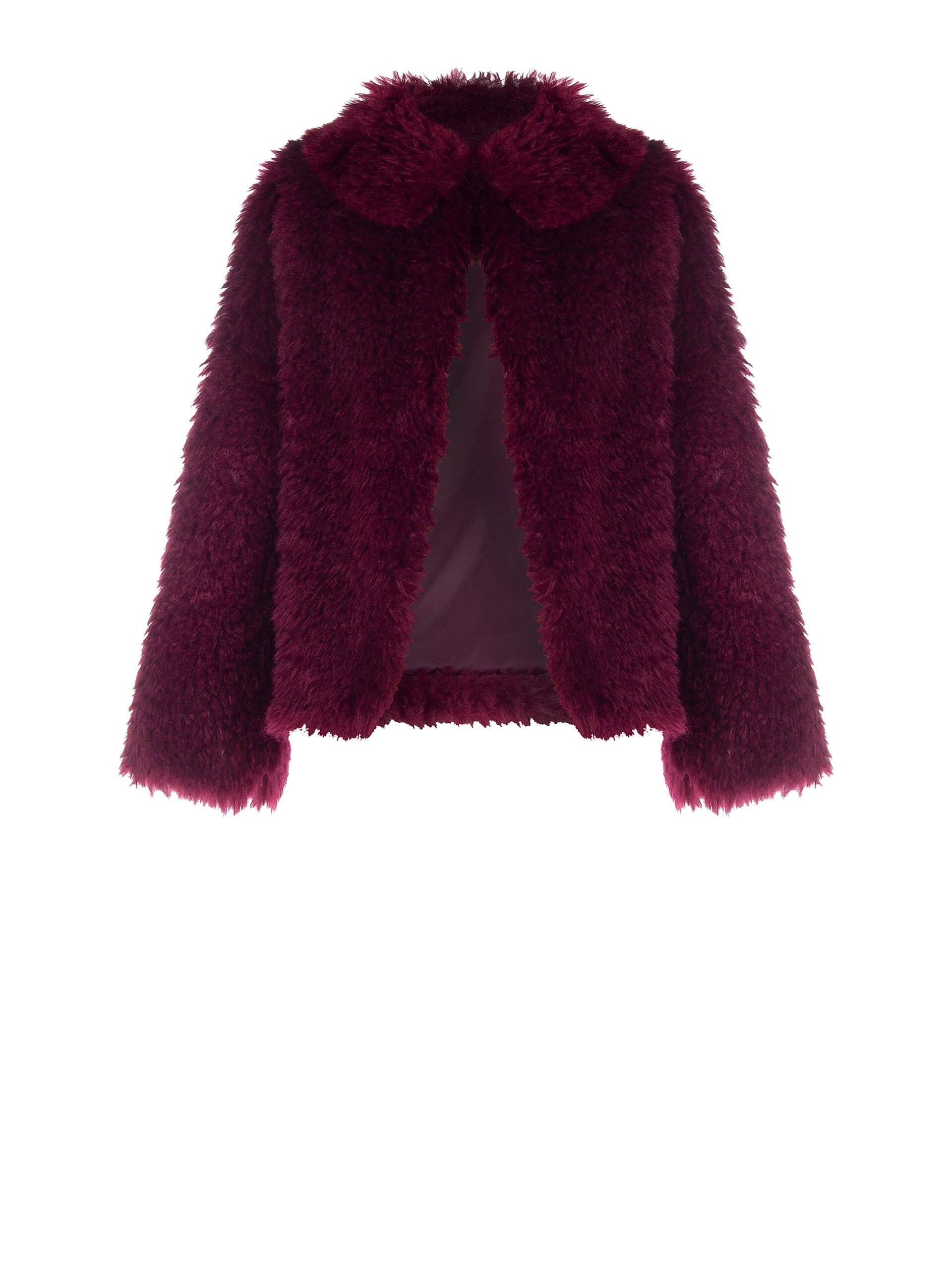 Cappotto Corto In Pelliccia Sintetica Con Chiusura A Gancio E Colletto Removibile Rinascimento