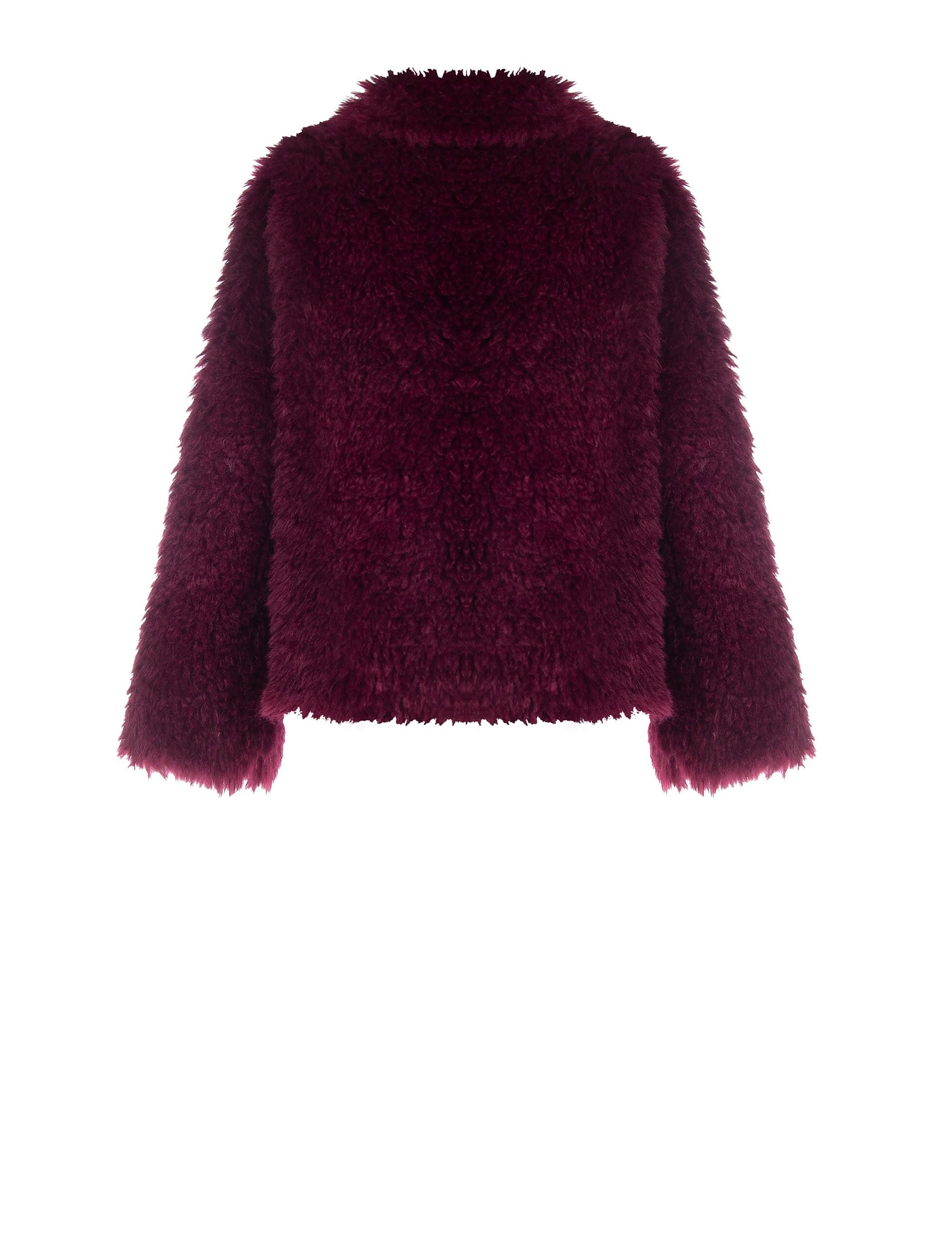 Cappotto Corto In Pelliccia Sintetica Con Chiusura A Gancio E Colletto Removibile Rinascimento