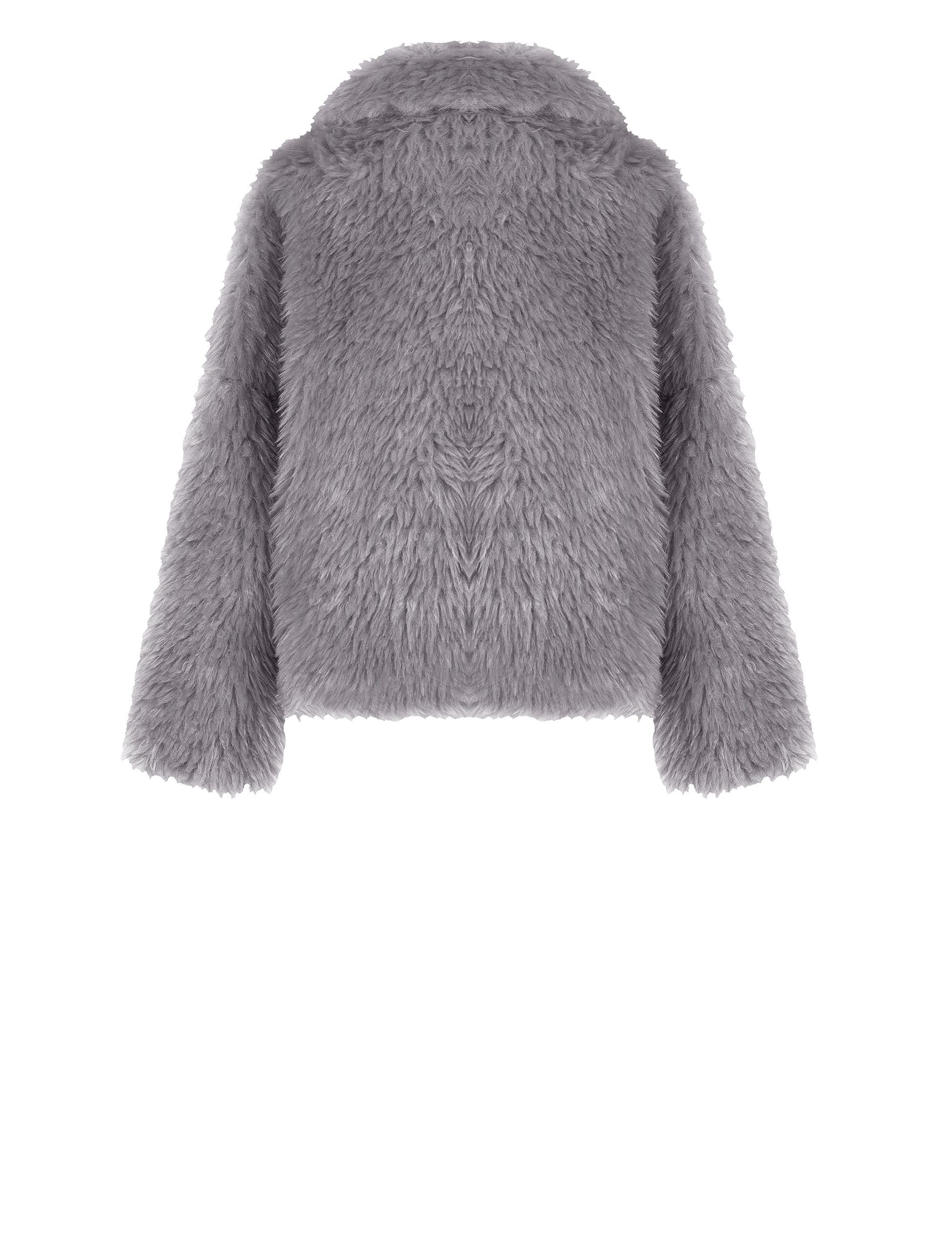 Cappotto Corto In Pelliccia Sintetica Con Chiusura A Gancio E Colletto Removibile Rinascimento