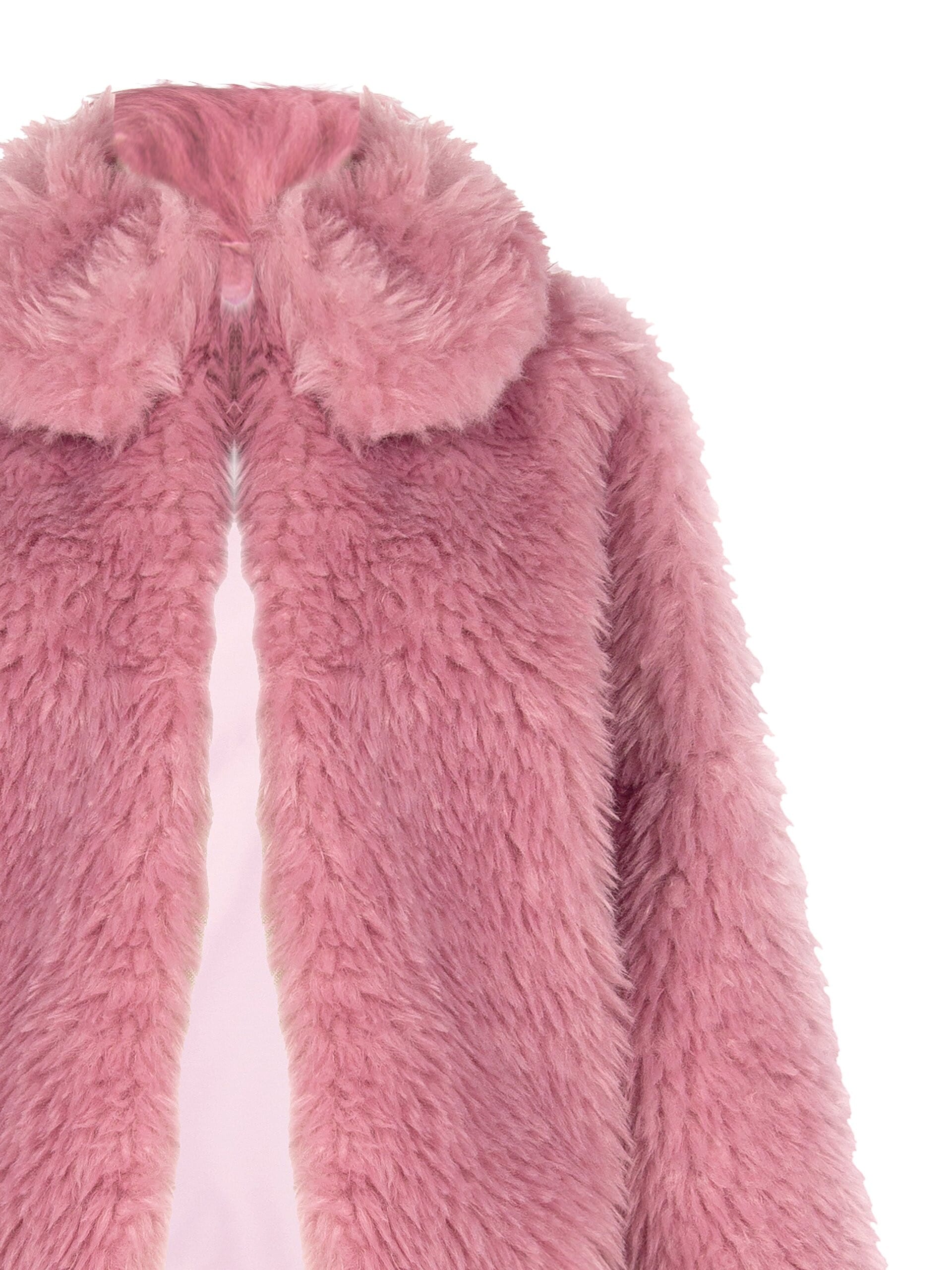 Cappotto Corto In Pelliccia Sintetica Con Chiusura A Gancio E Colletto Removibile Rinascimento