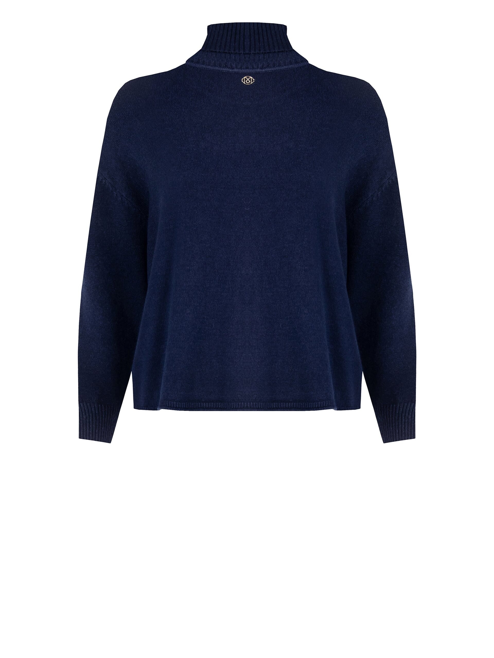 Wide Curvy Sweater With Maxi Collar Rinascimento Curvy Sweater