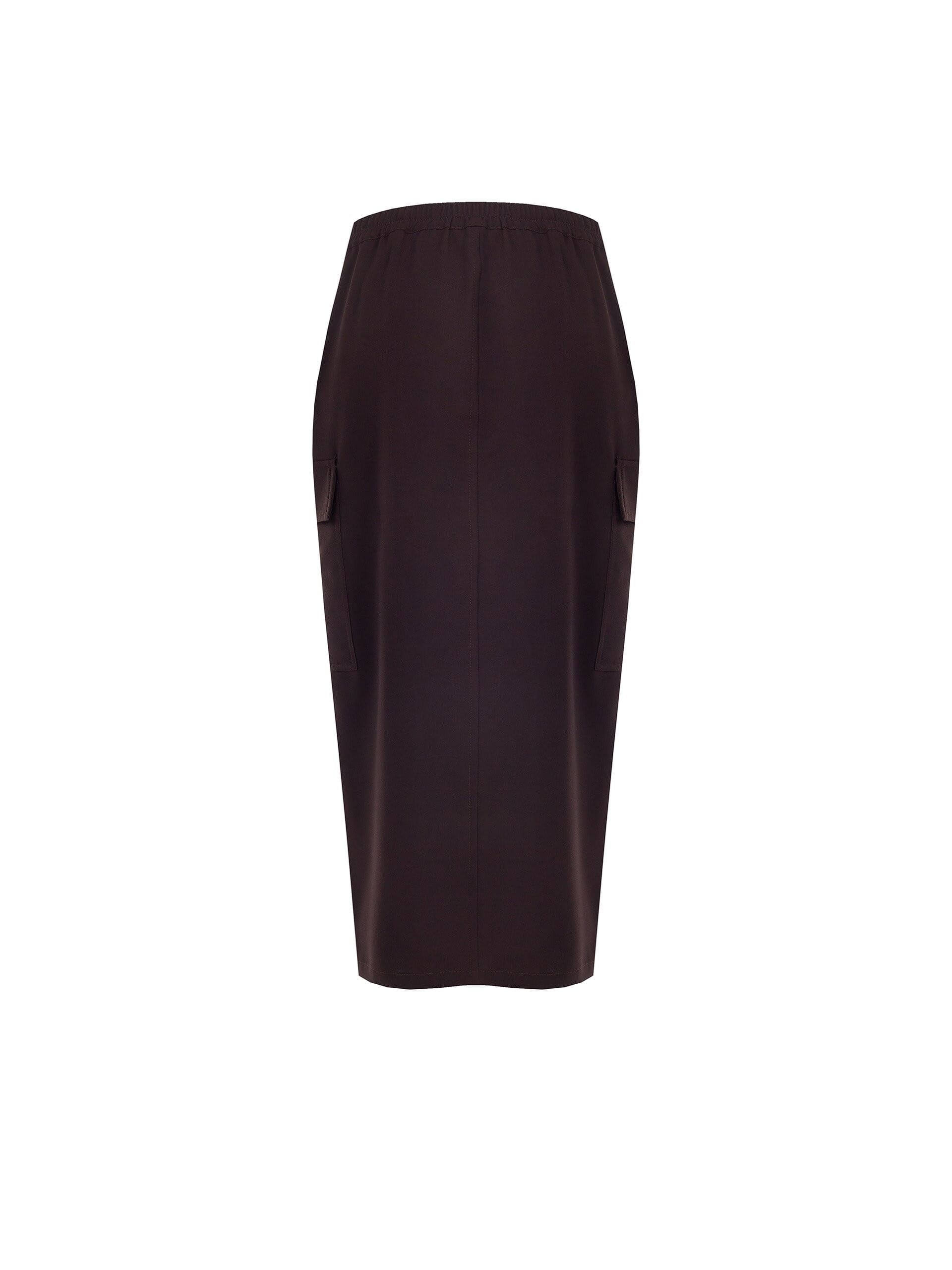 Gonna A Tubino Cargo In Tessuto Poliviscosa Con Spacco Davanti Rinascimento