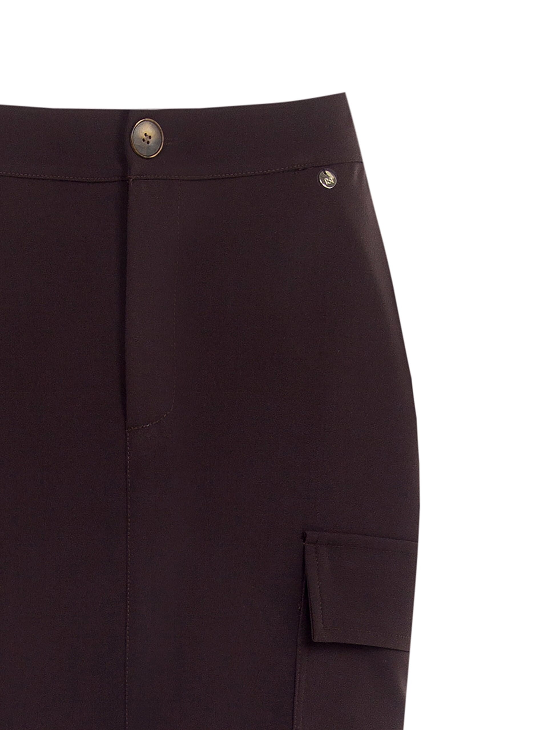 Gonna A Tubino Cargo In Tessuto Poliviscosa Con Spacco Davanti Rinascimento