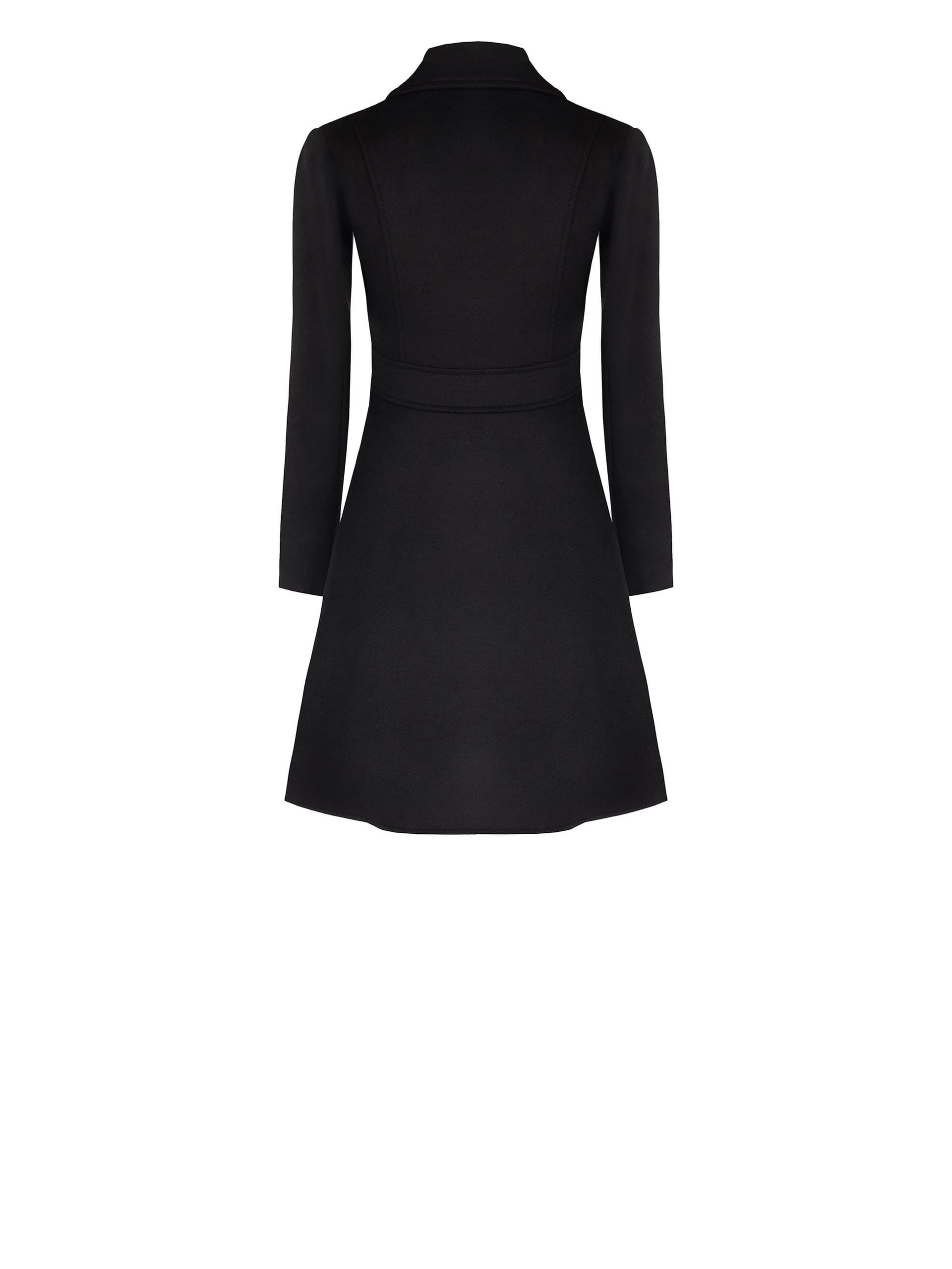 Cappotto Lungo Sfiancato Doppiopetto In Velour Rinascimento