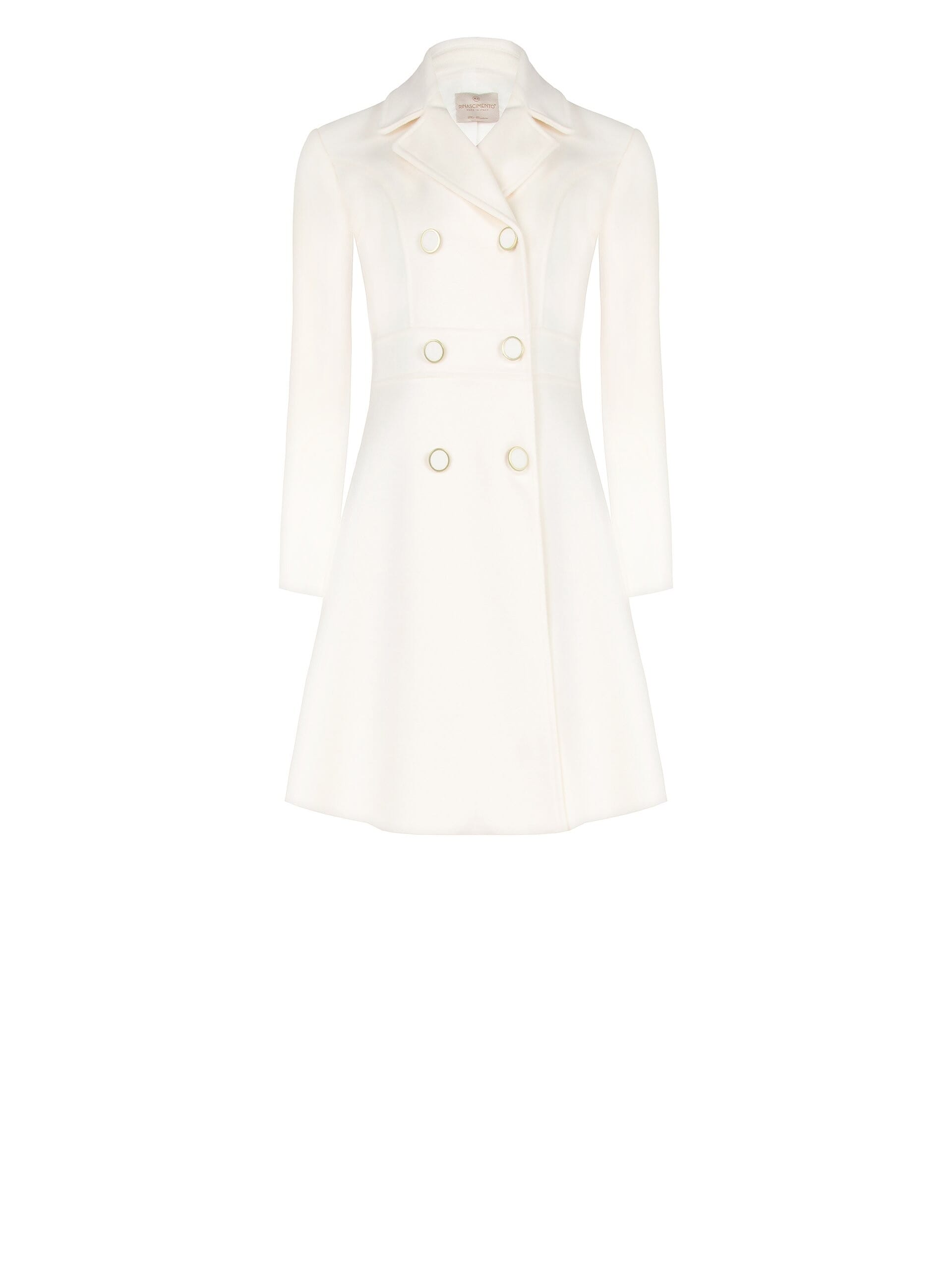 Cappotto Lungo Sfiancato Doppiopetto In Velour Rinascimento