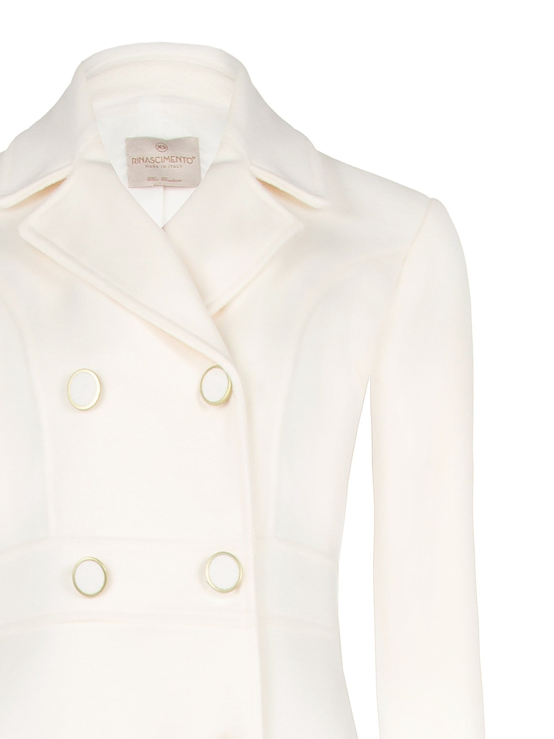 Cappotto Lungo Sfiancato Doppiopetto In Velour Rinascimento