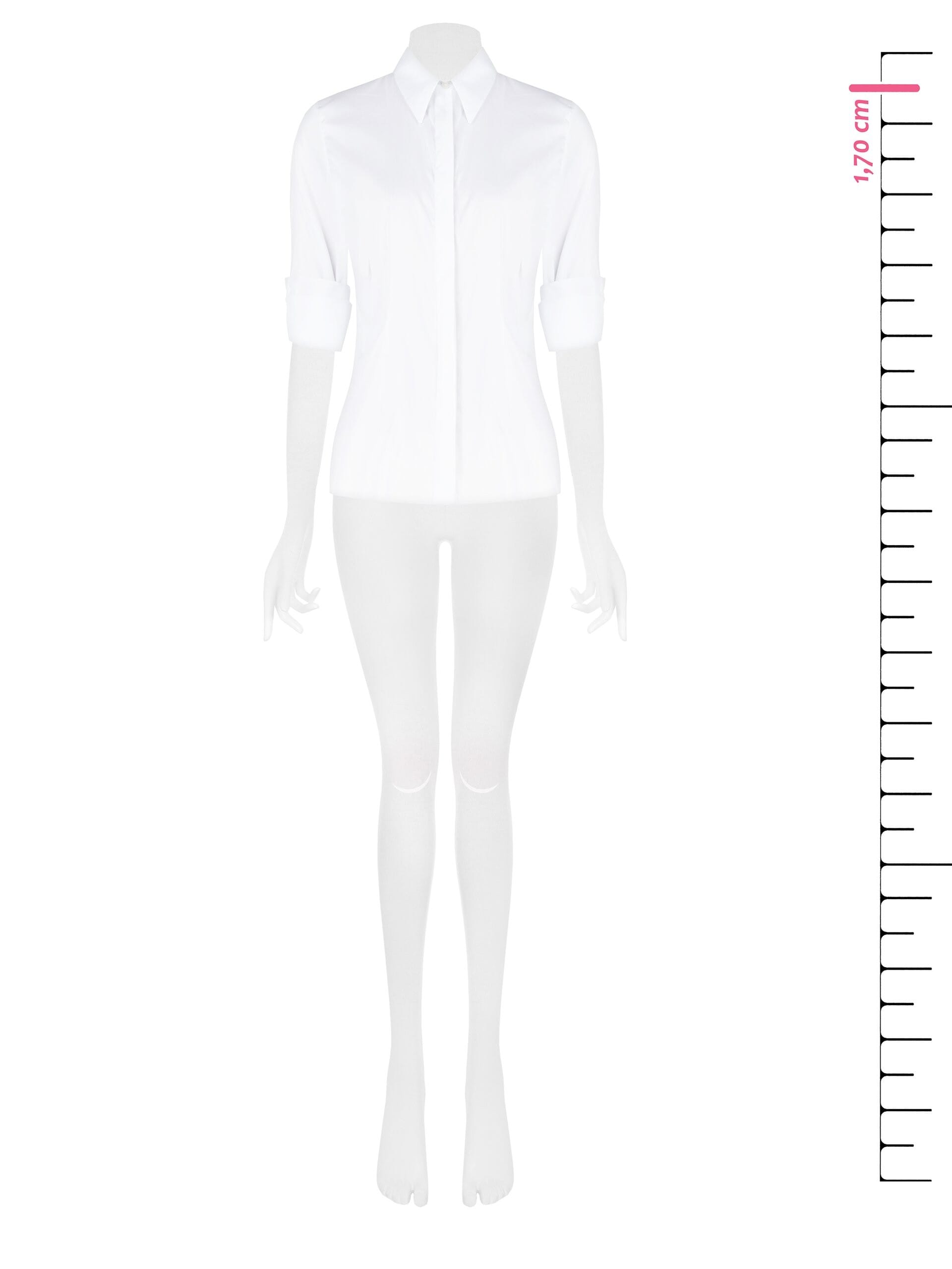 Rinascimento Cotton Blend Fitted Shirt with Concealed Buttons