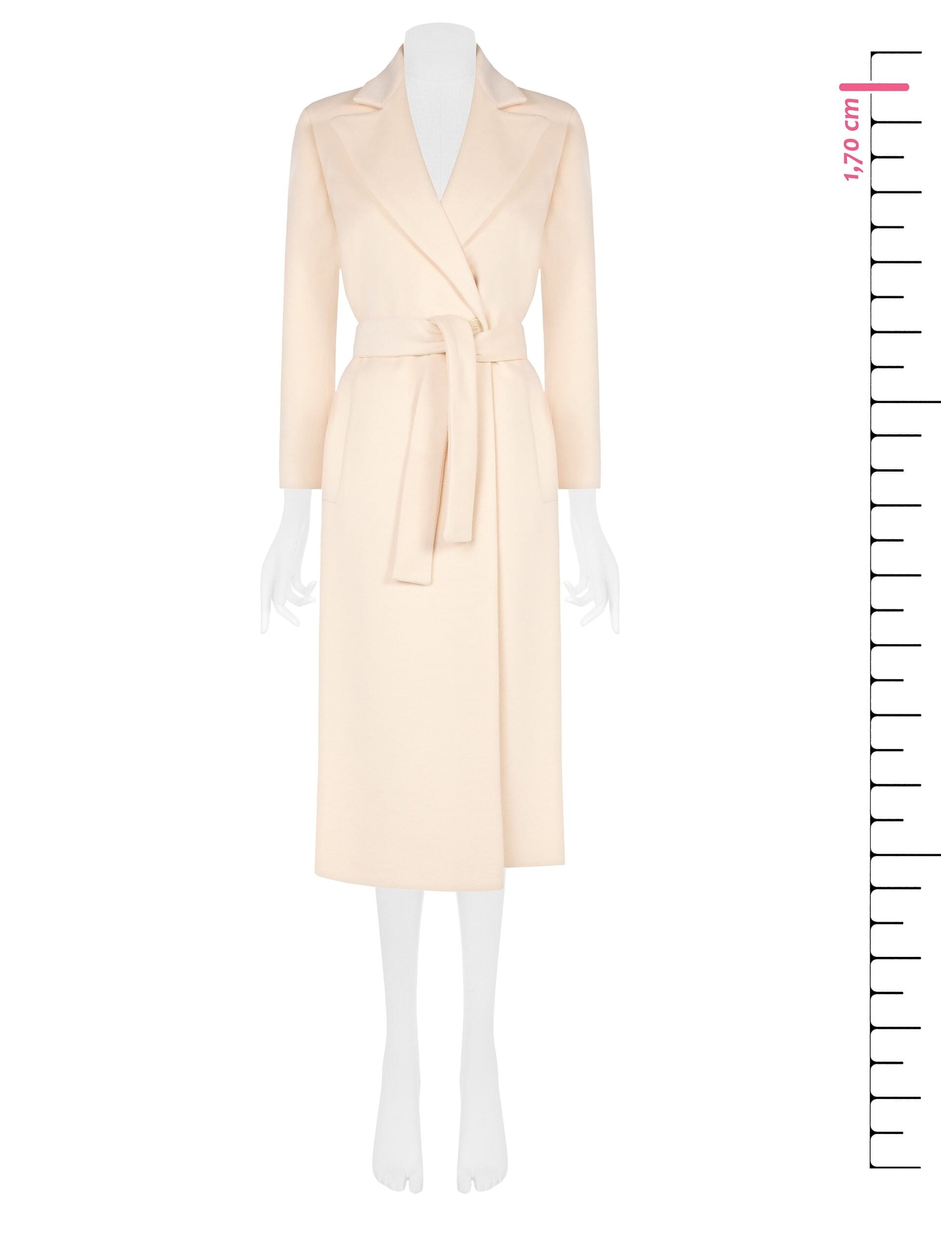 Manteau long en velours avec ceinture coordonnée Rinascimento