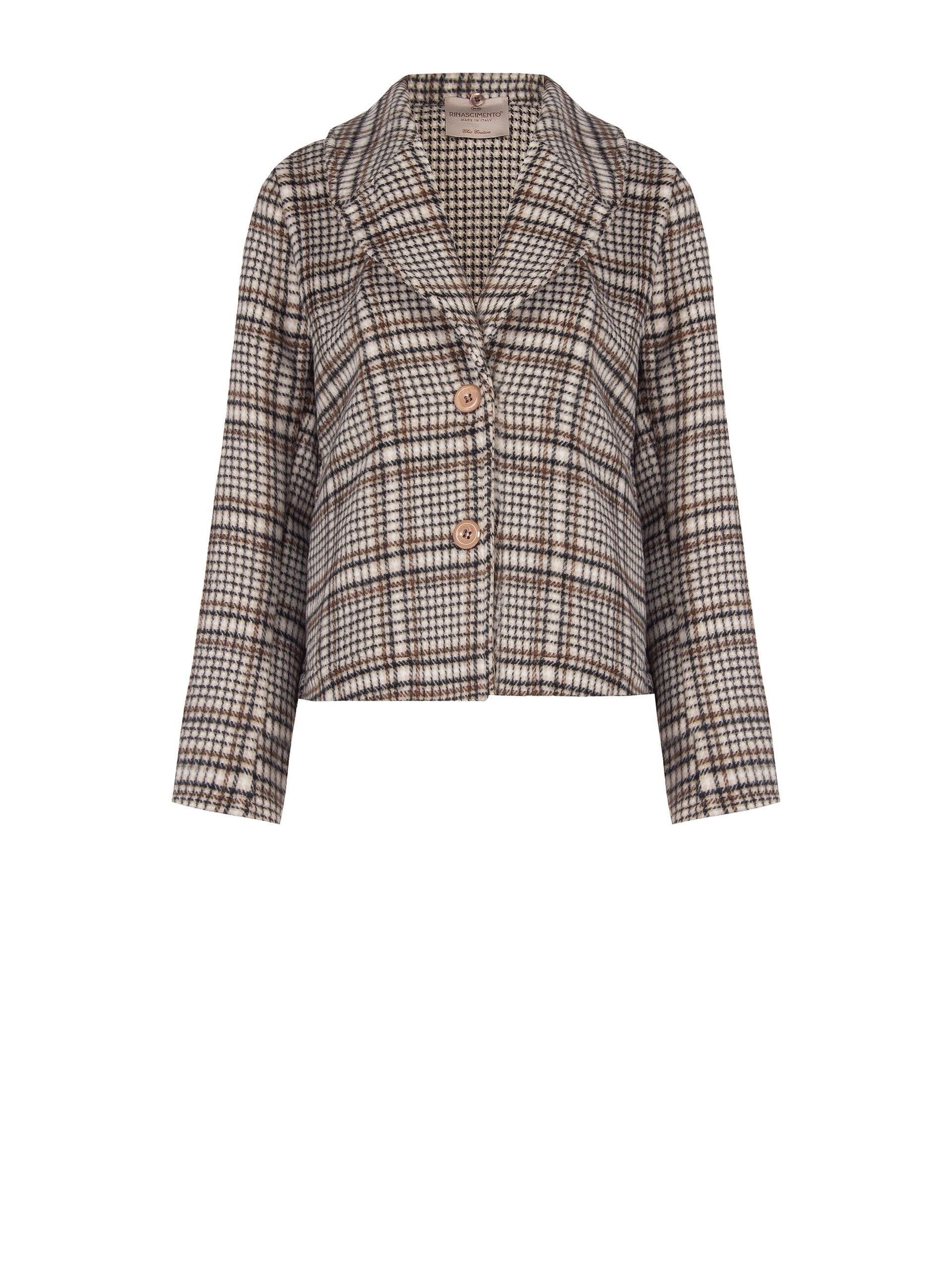 Manteau court Rinascimento avec col en fourrure synthétique amovible