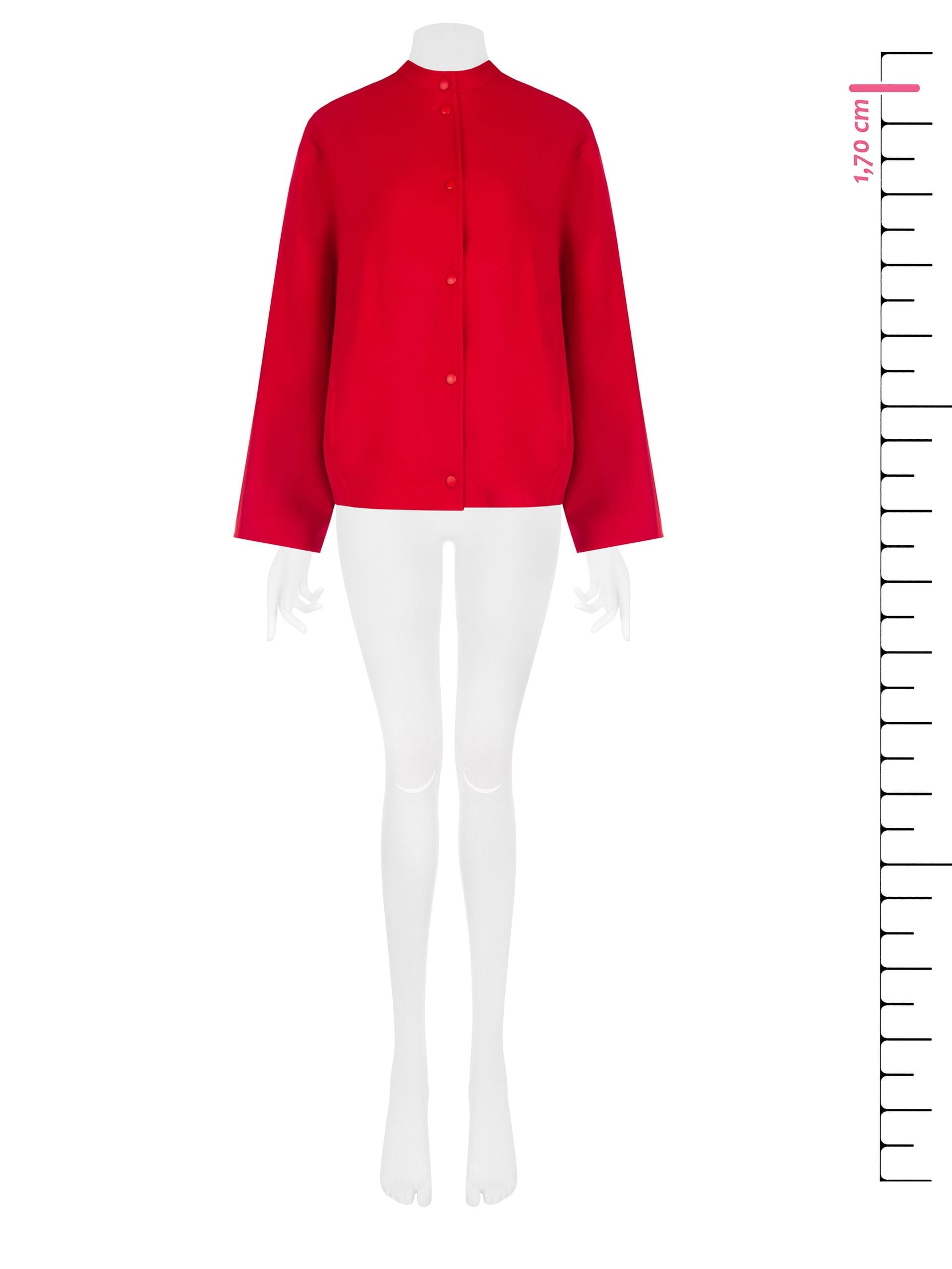 Cappotto Bomber Over Con Bottoni Tono Su Tono Rinascimento