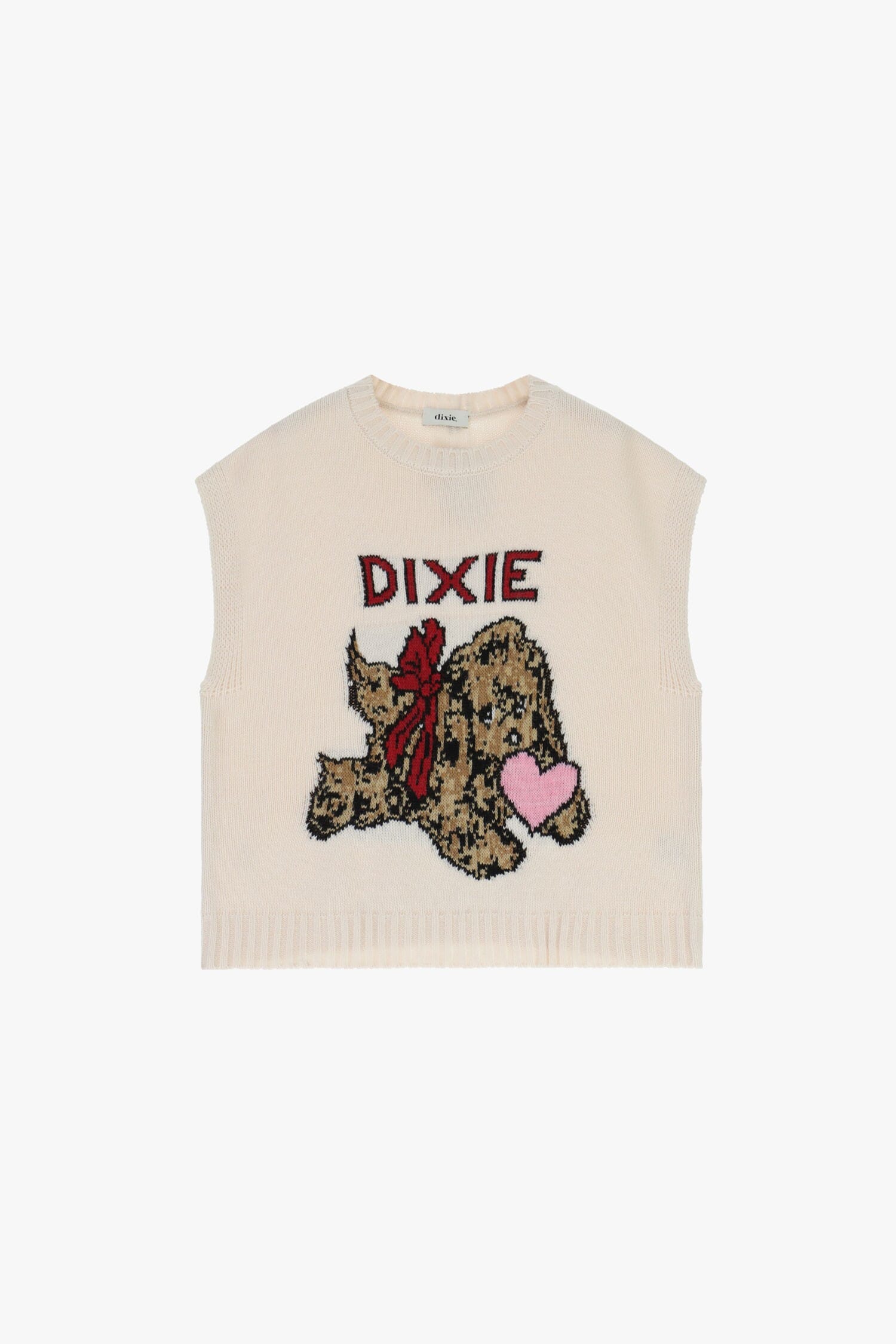 Gilet Senza Maniche Con Motivo Cucciolo E Scritta Dixie