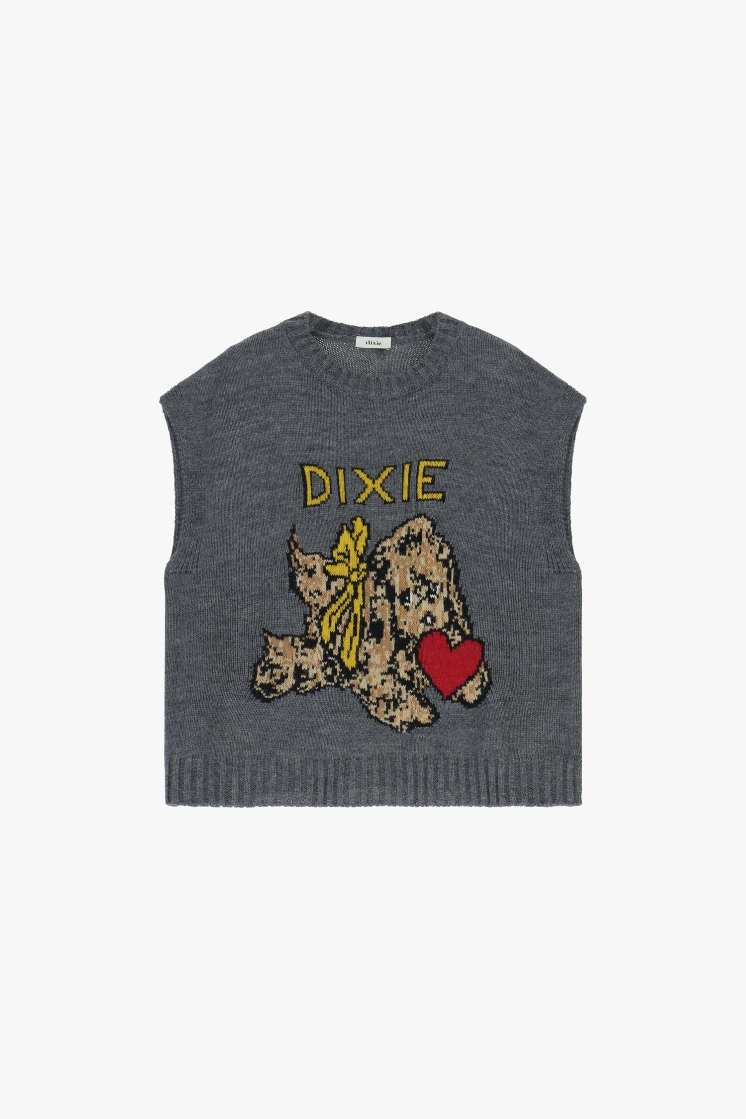 Gilet Senza Maniche Con Motivo Cucciolo E Scritta Dixie