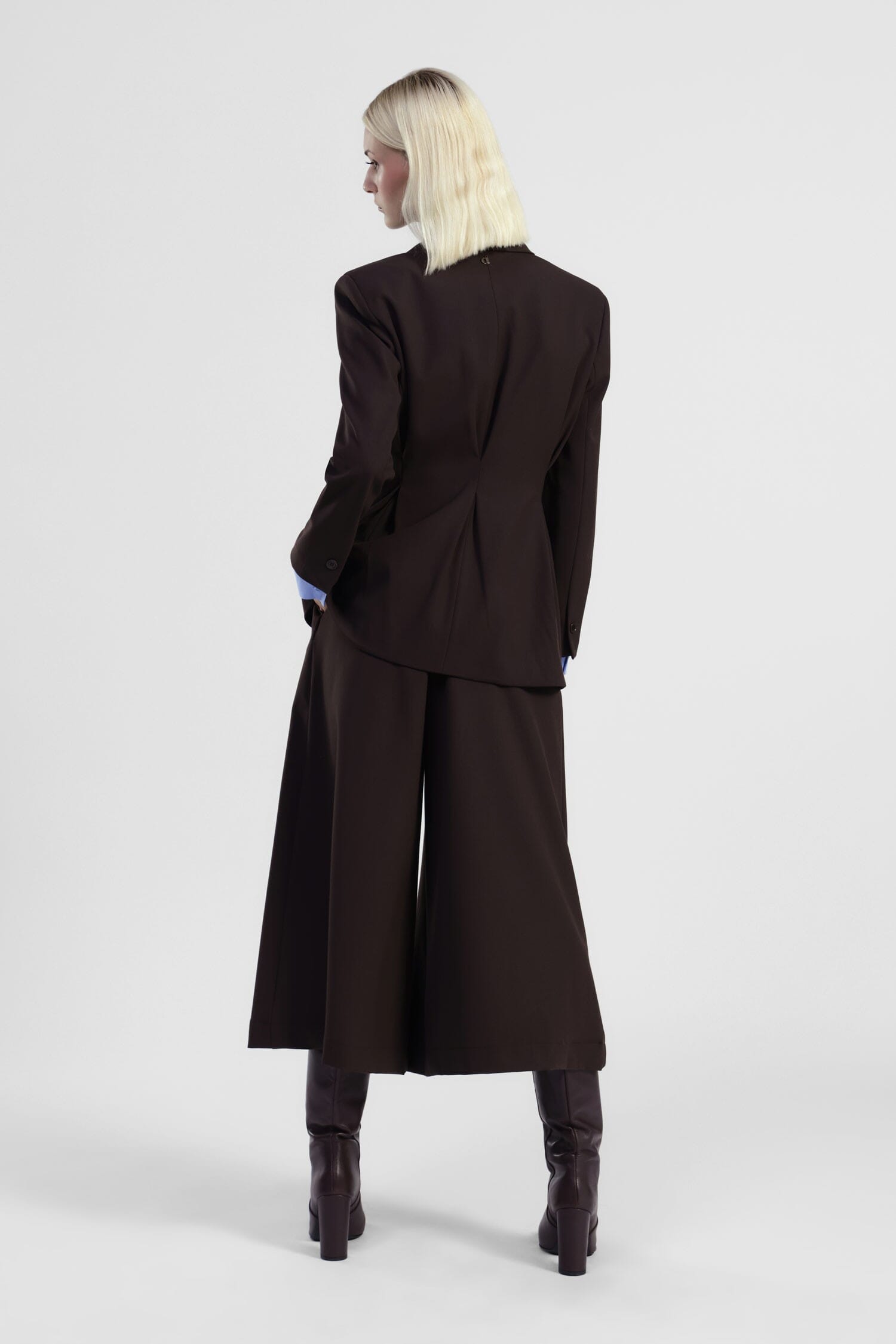 Pantaloni Palazzo Ampi Con Pieghe Frontali Dixie