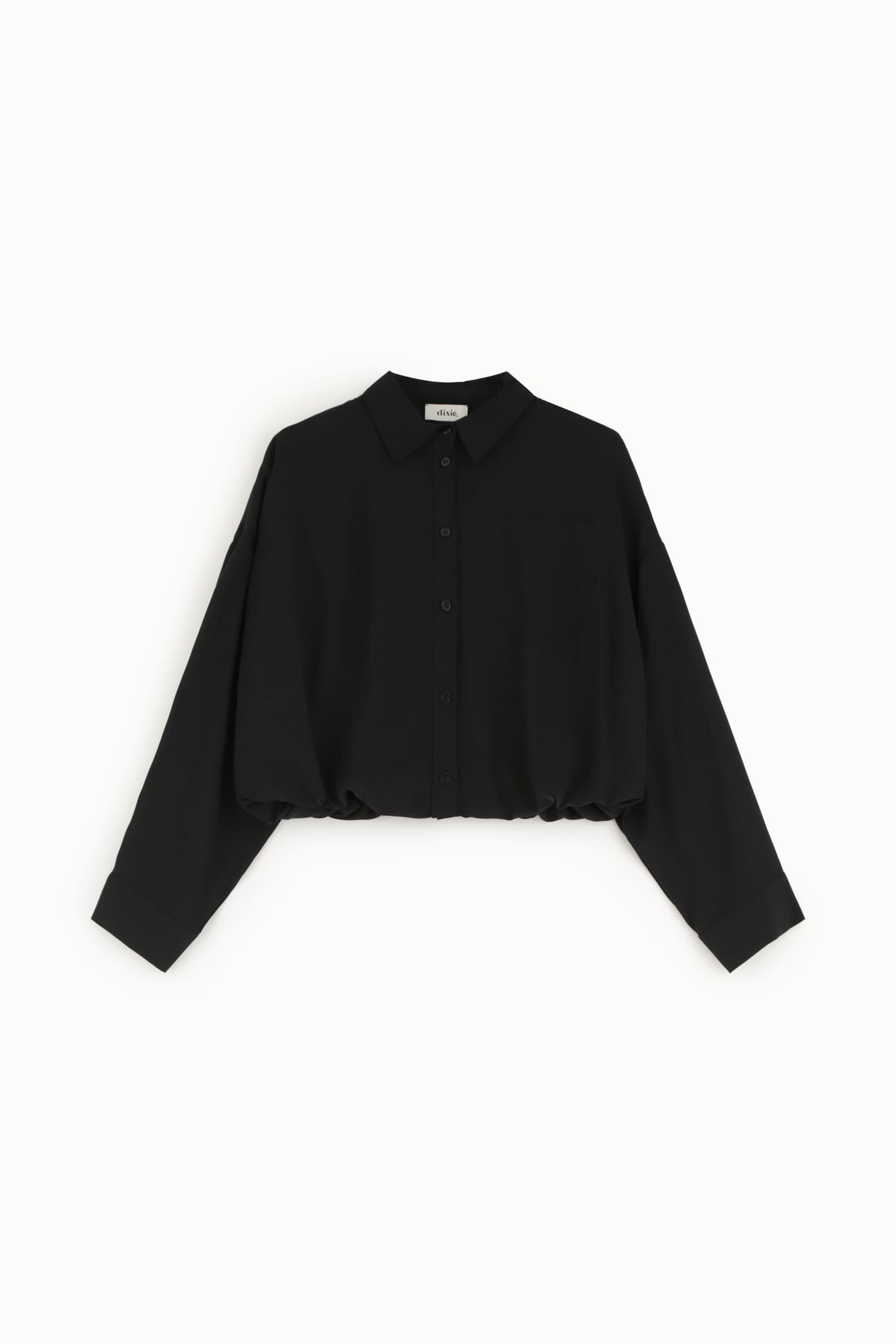 Cropped Shirt With Pocket And Long Sleeves Dixie