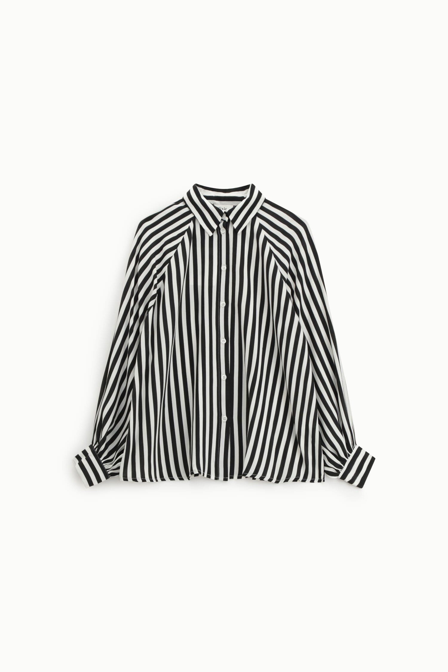 Chemise rayée à boutons et manches larges Dixie