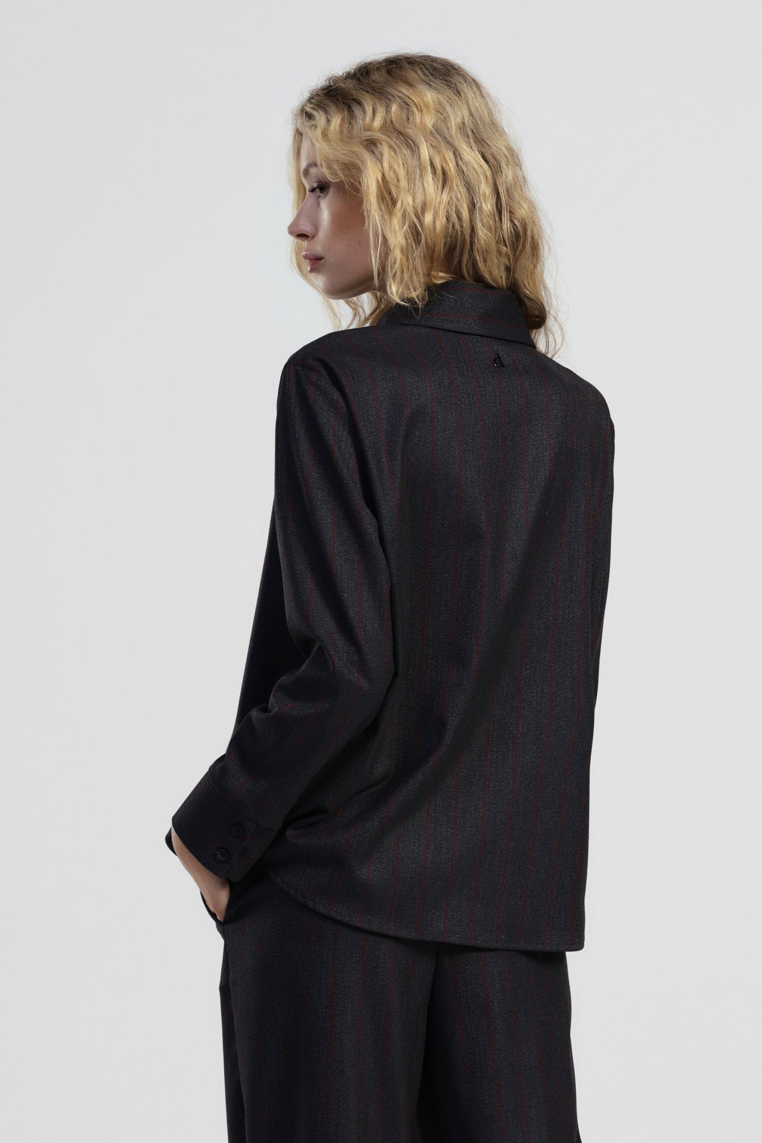 Chemise rayée avec chaîne décorative et boutons Dixie