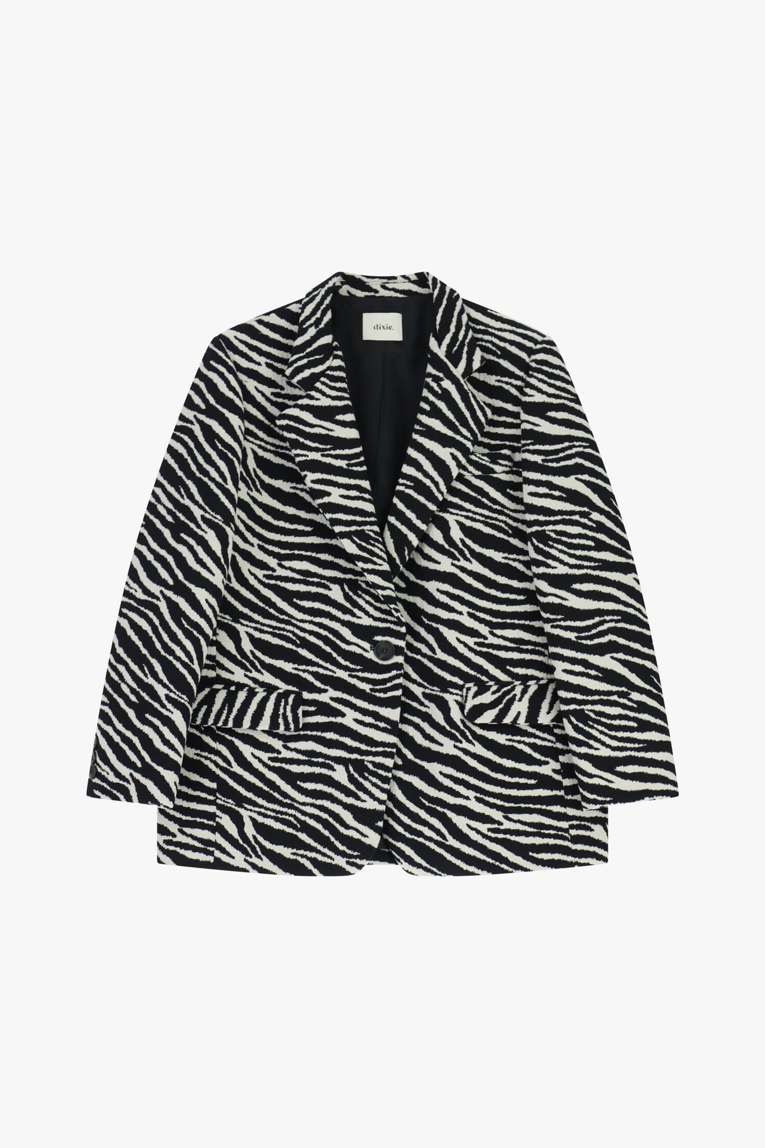 Blazer à motif zébré avec poches plaquées Dixie