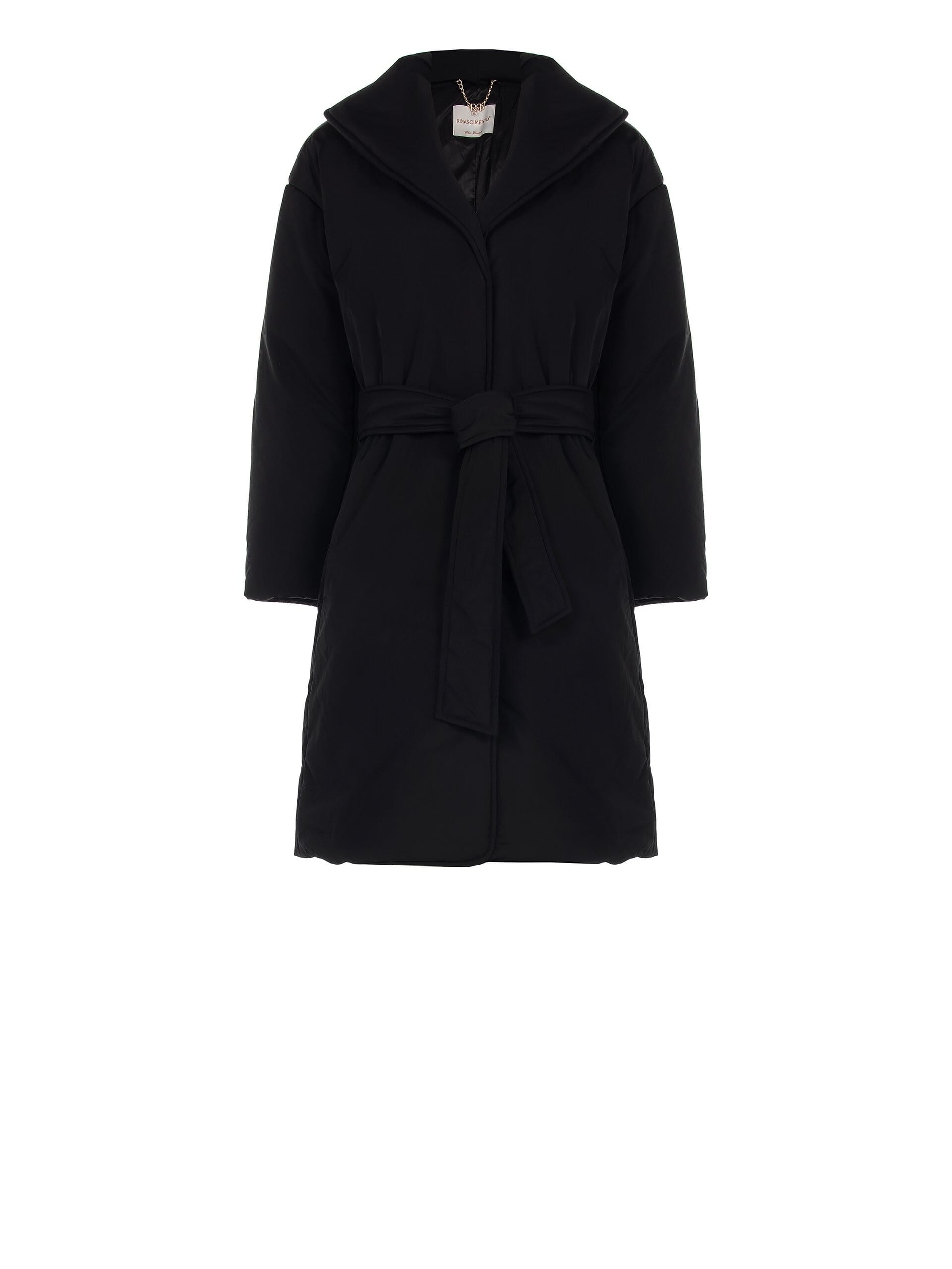 Piumino Lungo A Vestaglia Con Cintura Coordinata Rinascimento