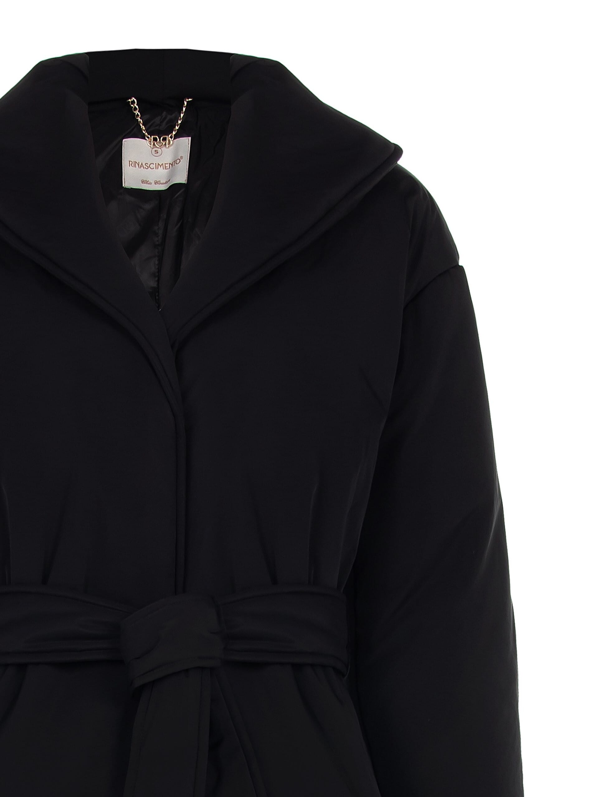 Piumino Lungo A Vestaglia Con Cintura Coordinata Rinascimento