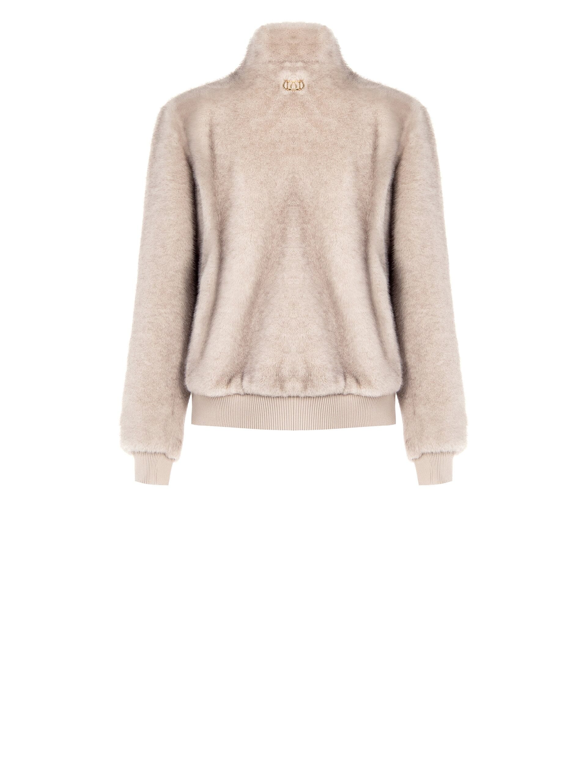 Manteau bombardier en fourrure synthétique Rinascimento